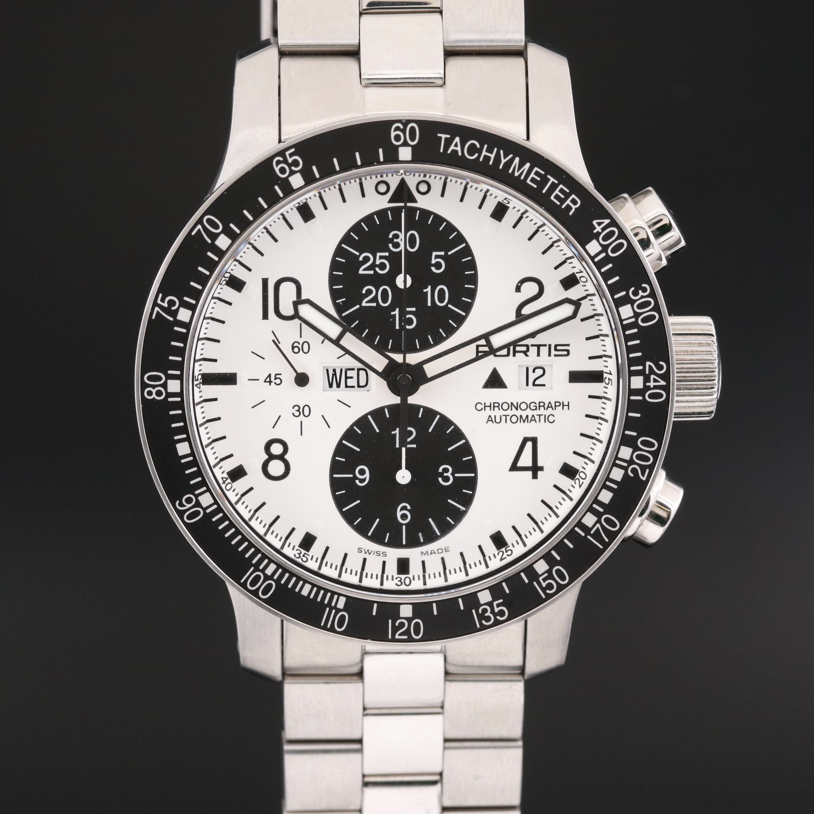 Fortis B - 42 Stratoliner Stainless Steel Automatic Chronograph Watch