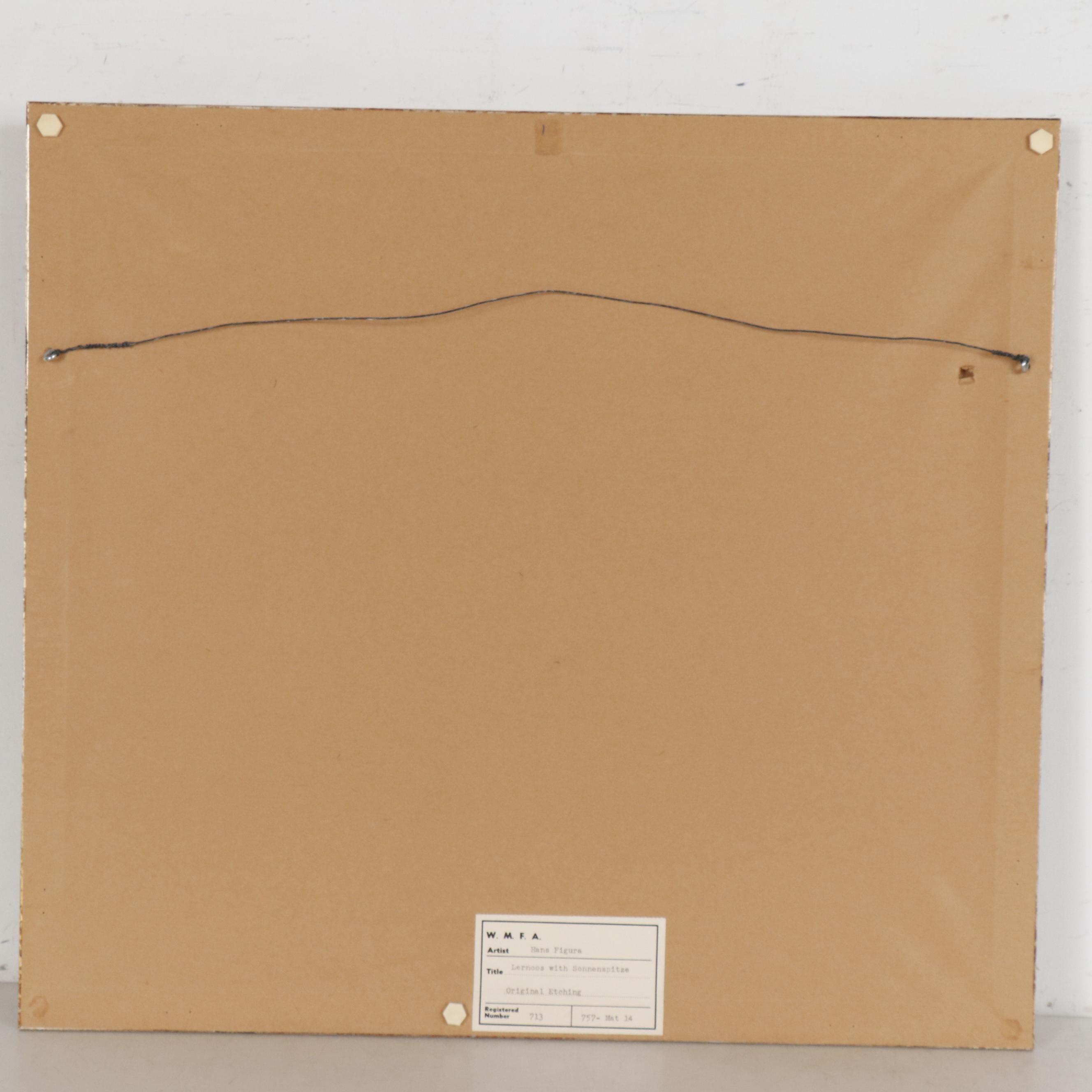 Hans Figura Etching with Aquatint of Austrian Mountain Village