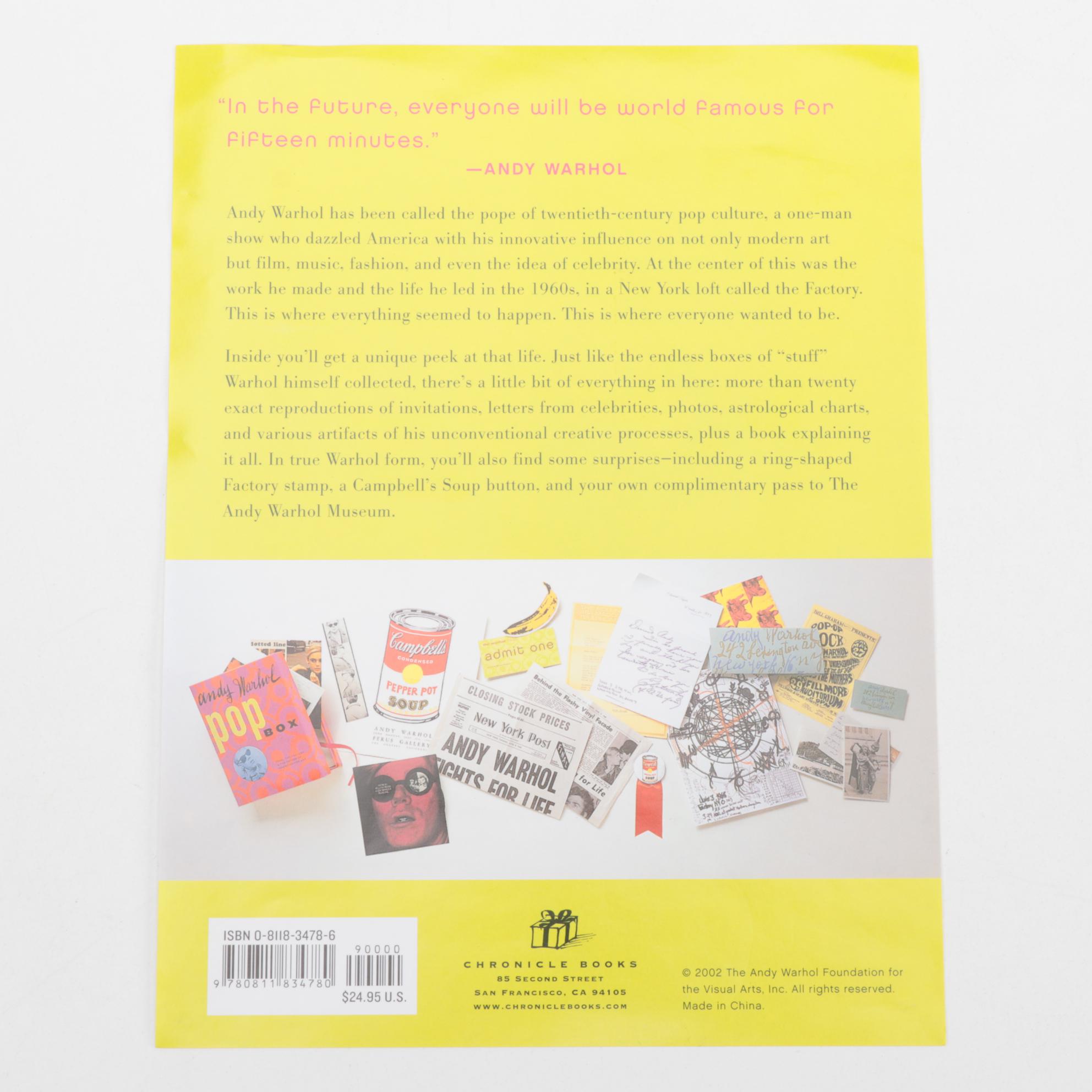 Andy Warhol "Pop Box" By Chronicle Books and U.S. Postage Stamps