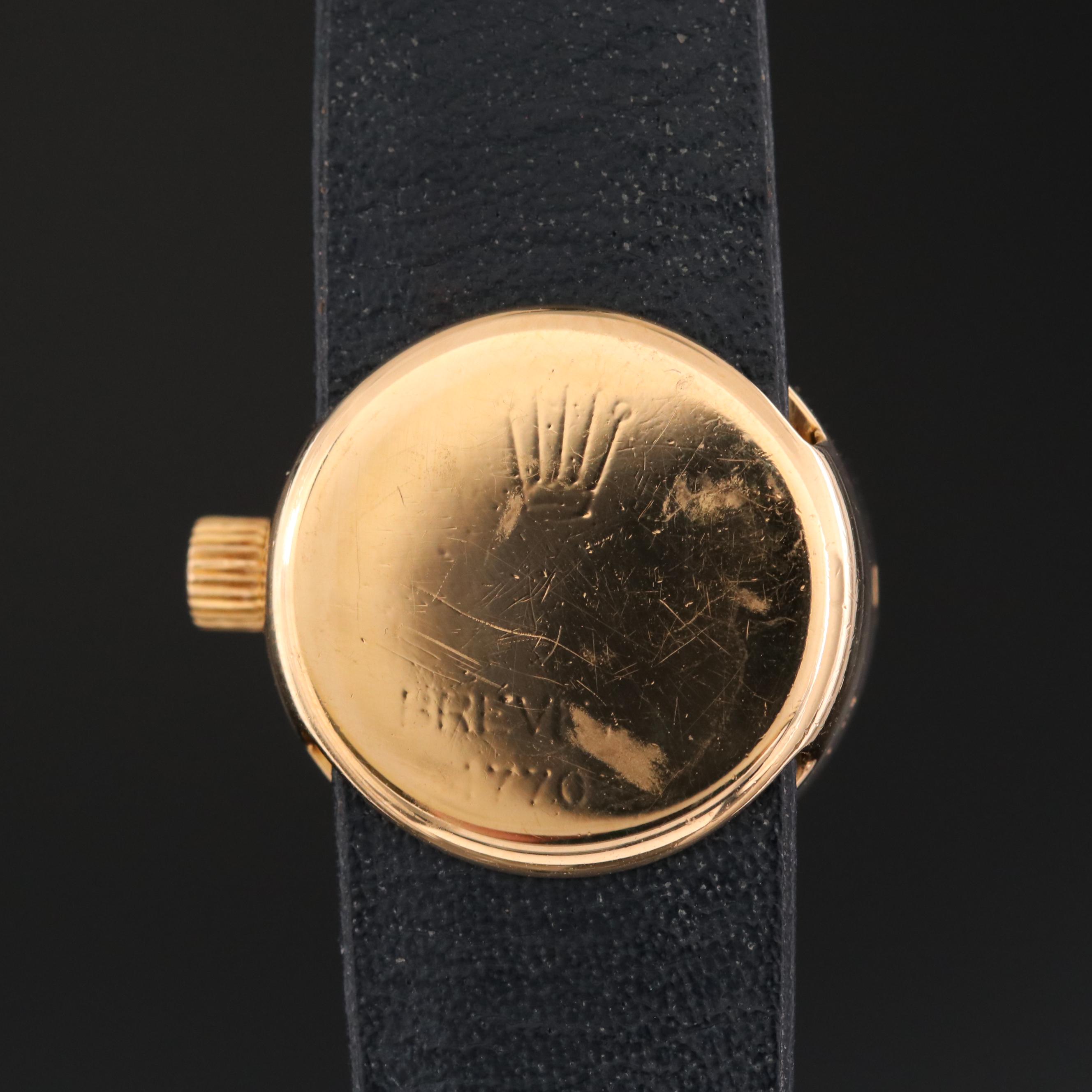 Vintage Rolex Orchid 18K Gold Watch with Stelline Dial, 1956