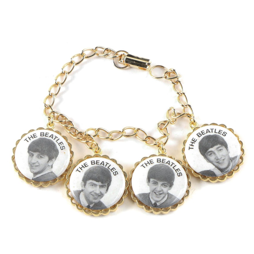 Nems Entertainment England "The Beatles" Charm Bracelet, 1964