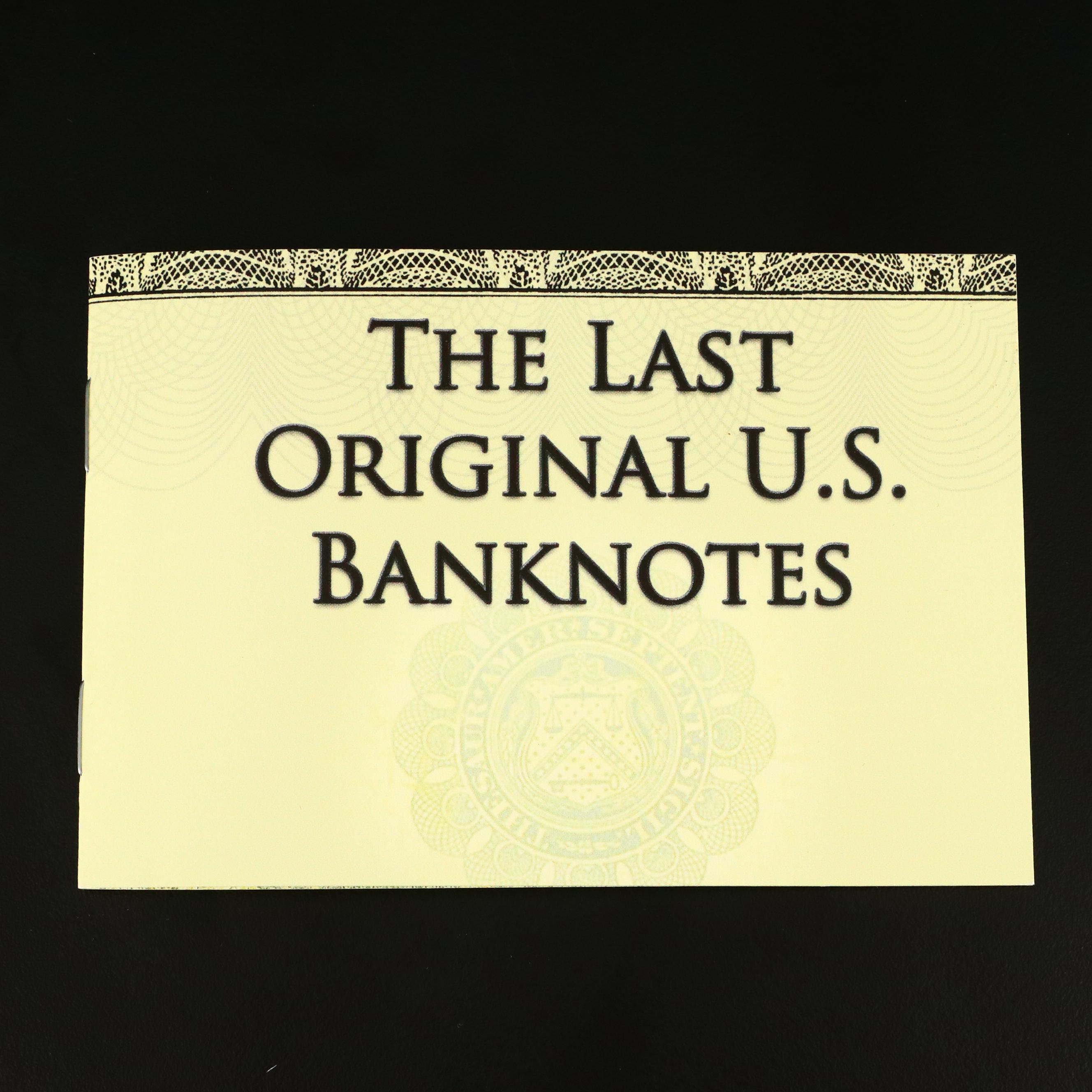 Set of Five Large Format Obsolete Antique U.S. Banknotes
