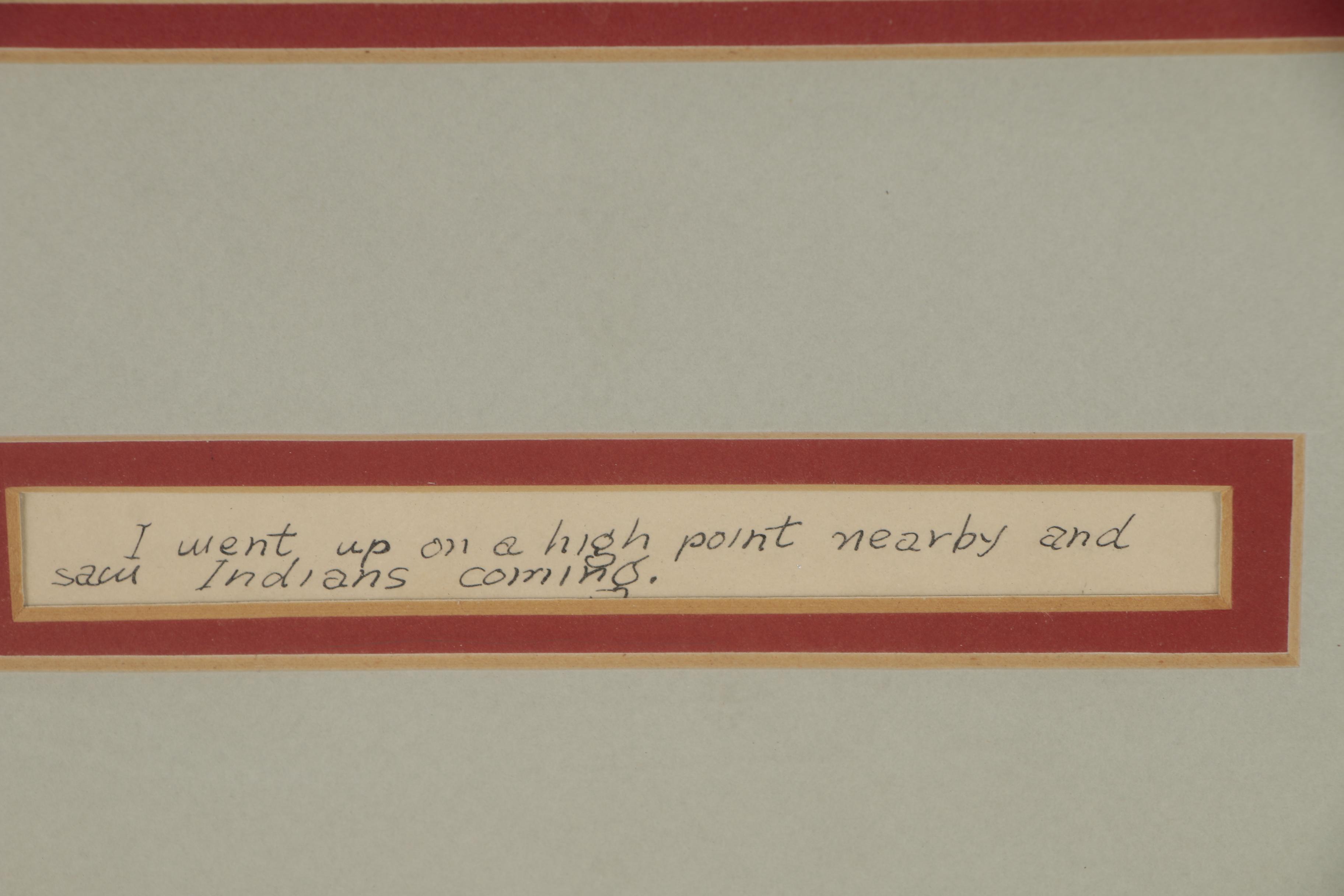 Al Martin Napoletano Gouache Western Illustration of Native American Scenes