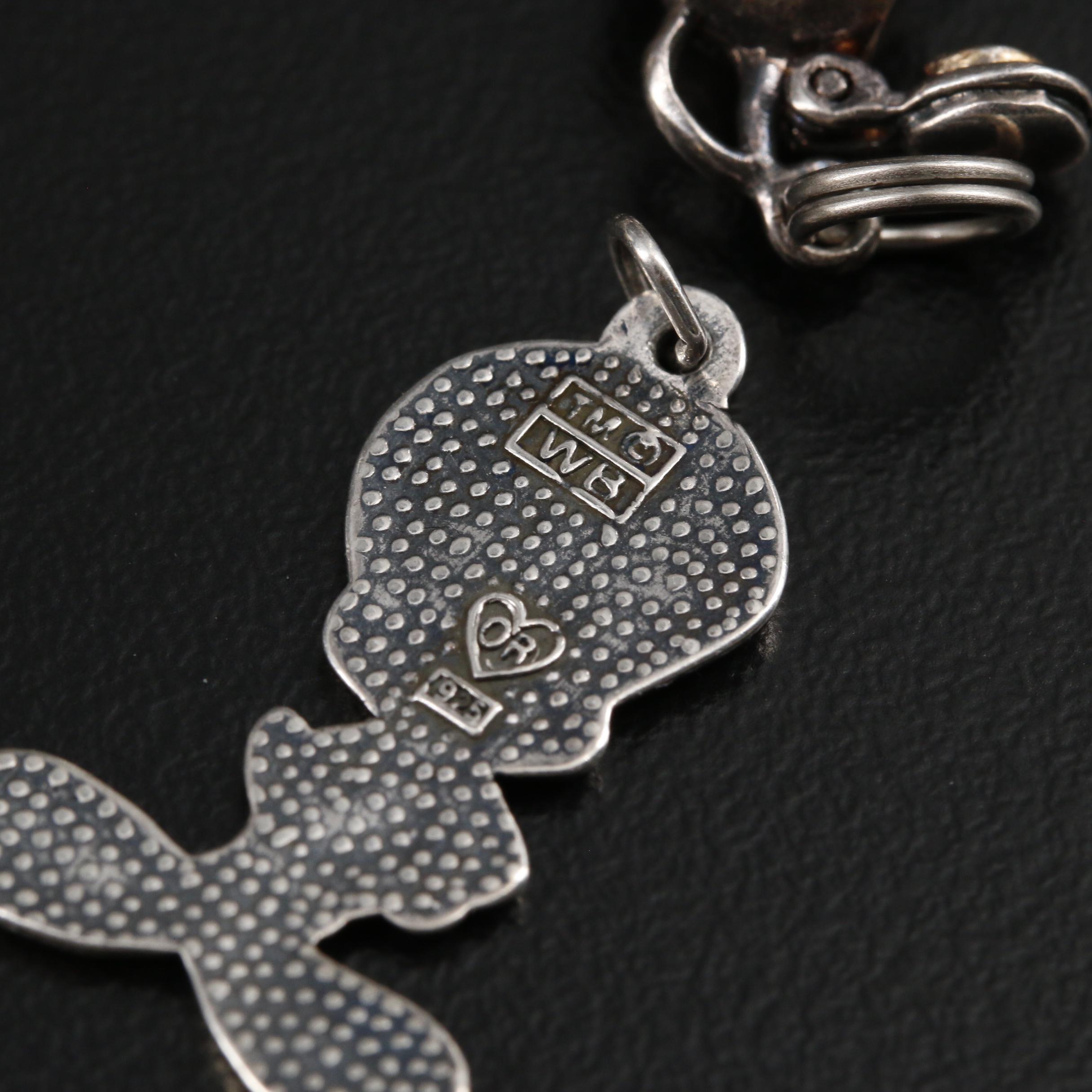 Sterling Charm Bracelet and Loose Charms