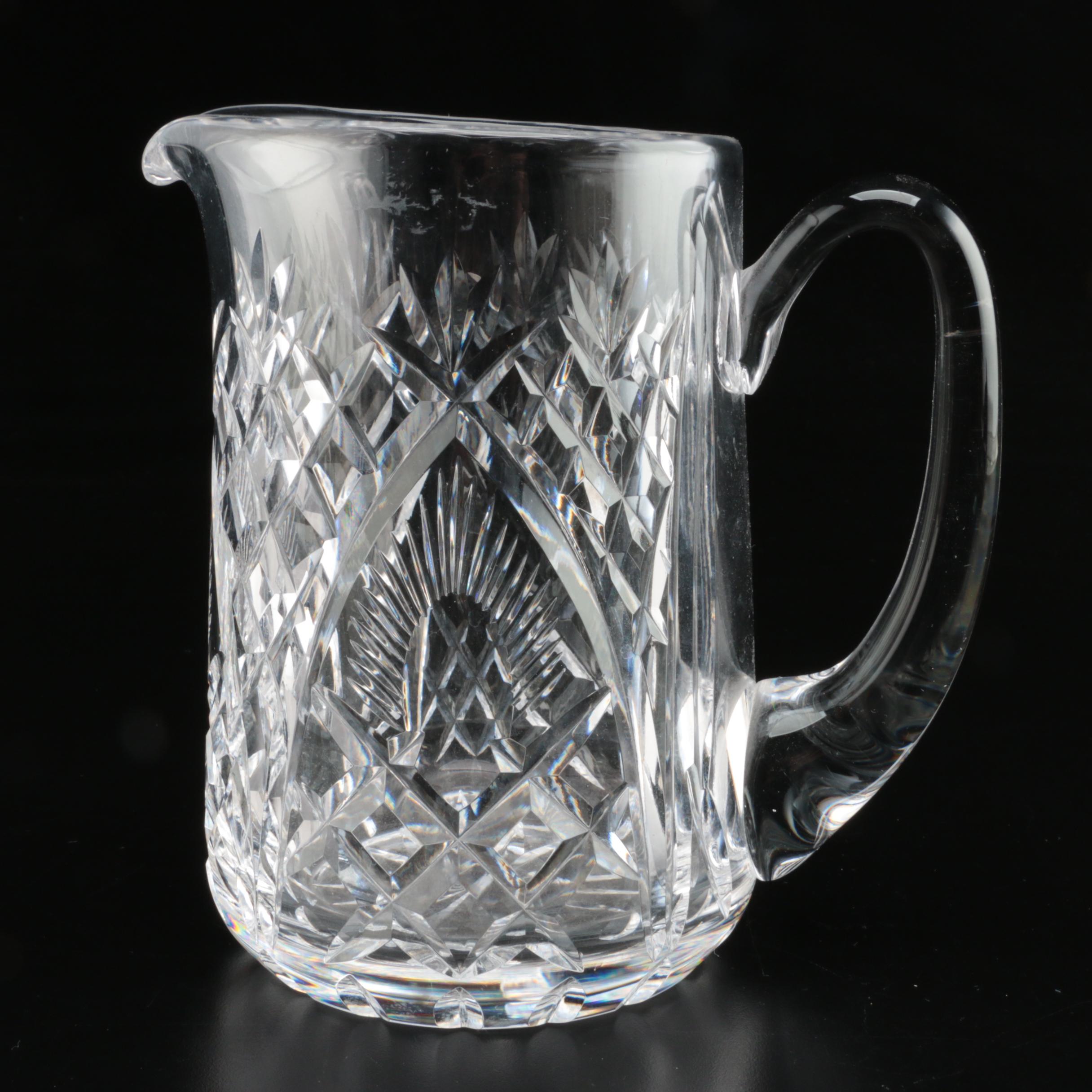 Waterford Crystal Pitcher and Creamers, Late 20th Century