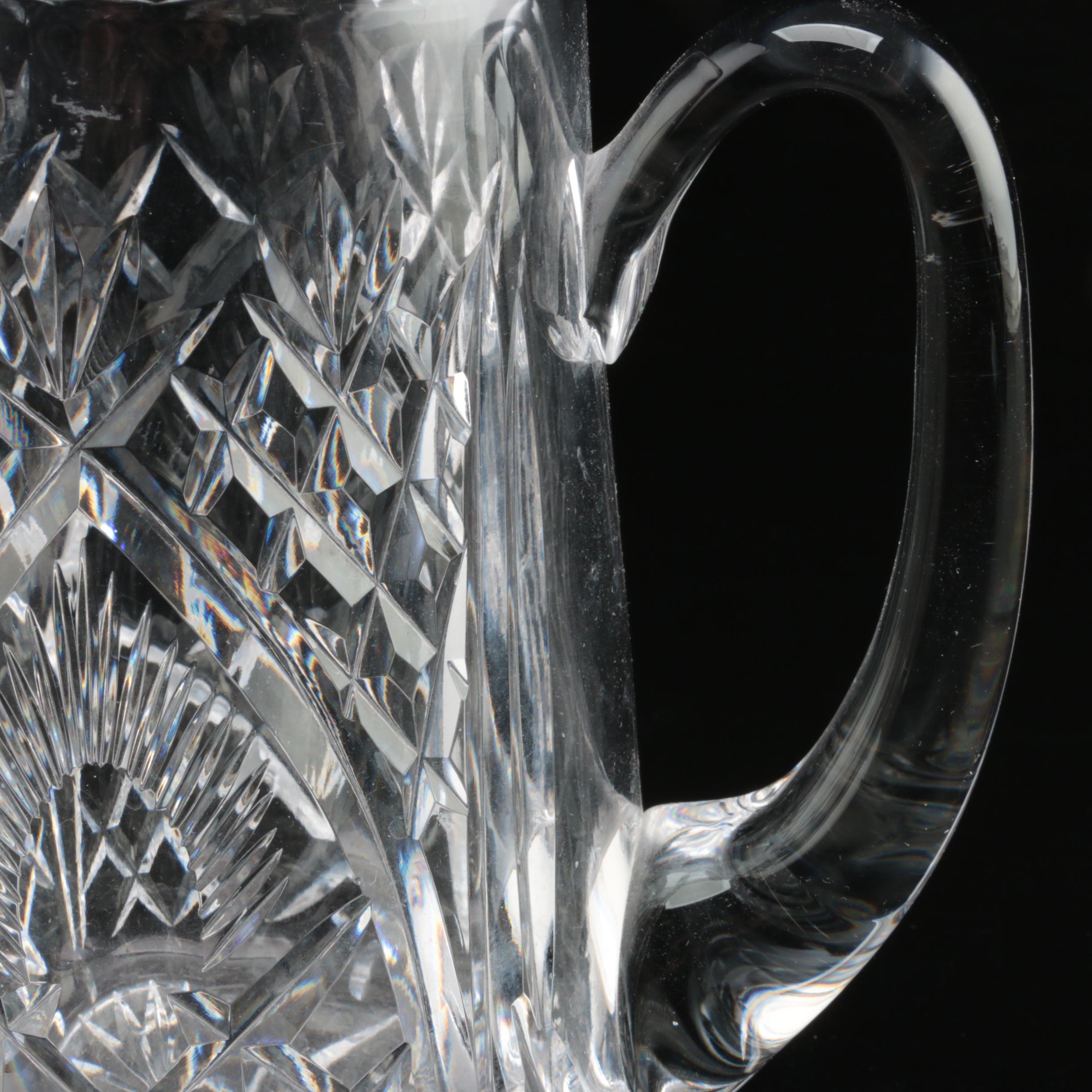 Waterford Crystal Pitcher and Creamers, Late 20th Century