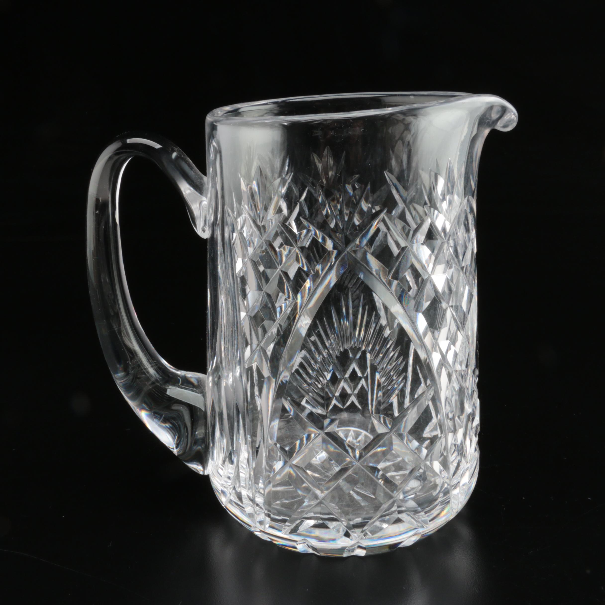 Waterford Crystal Pitcher and Creamers, Late 20th Century