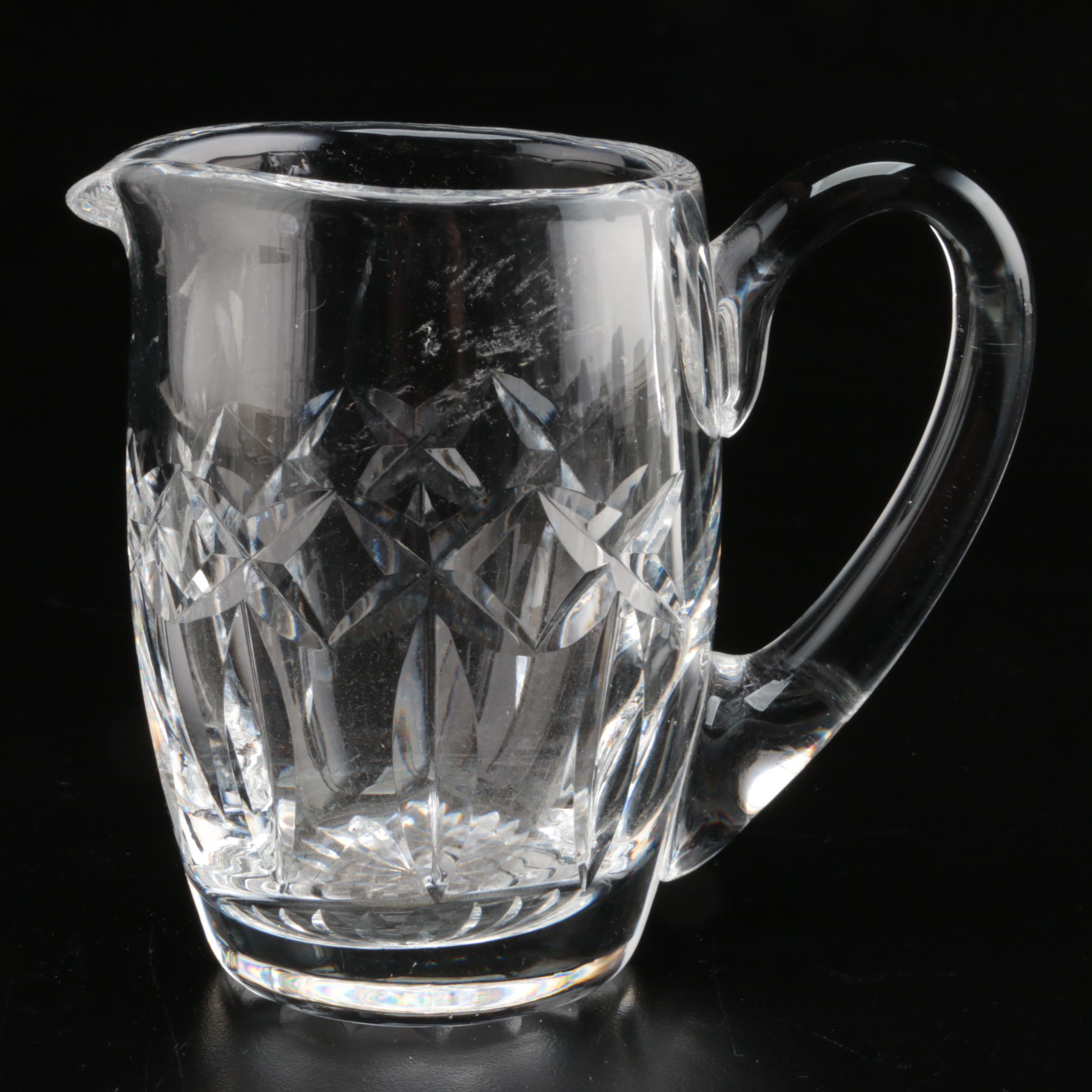 Waterford Crystal Pitcher and Creamers, Late 20th Century