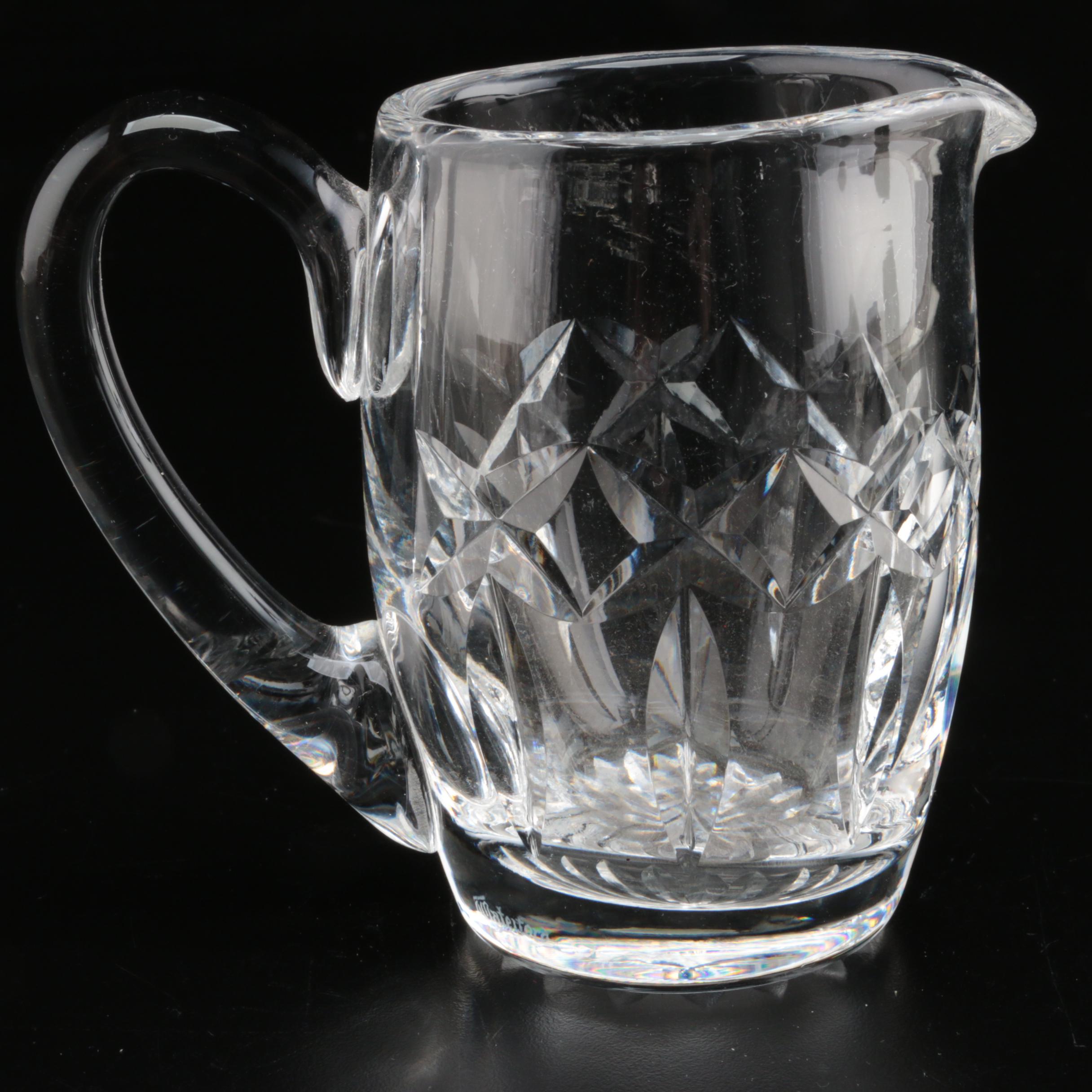 Waterford Crystal Pitcher and Creamers, Late 20th Century
