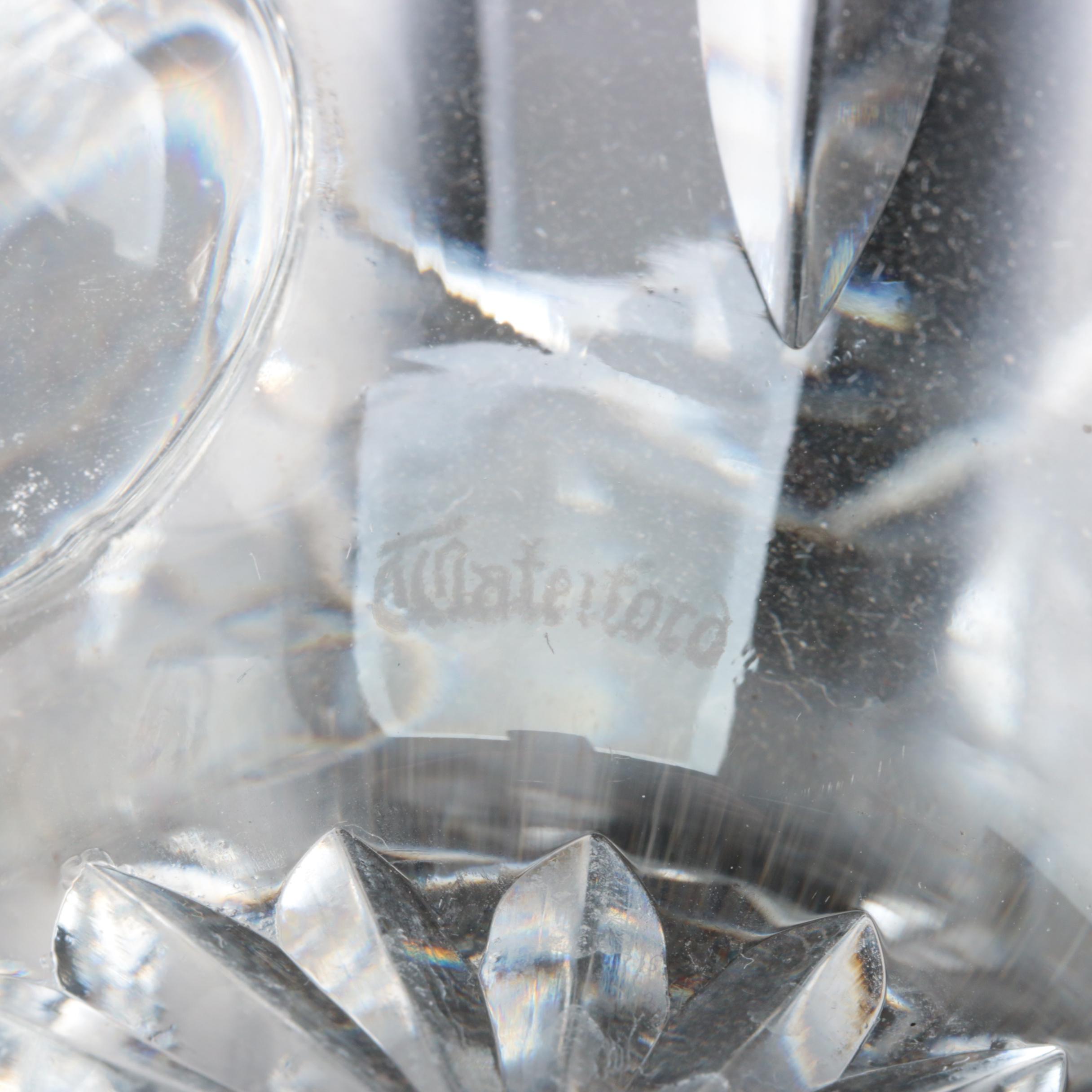 Waterford Crystal Pitcher and Creamers, Late 20th Century