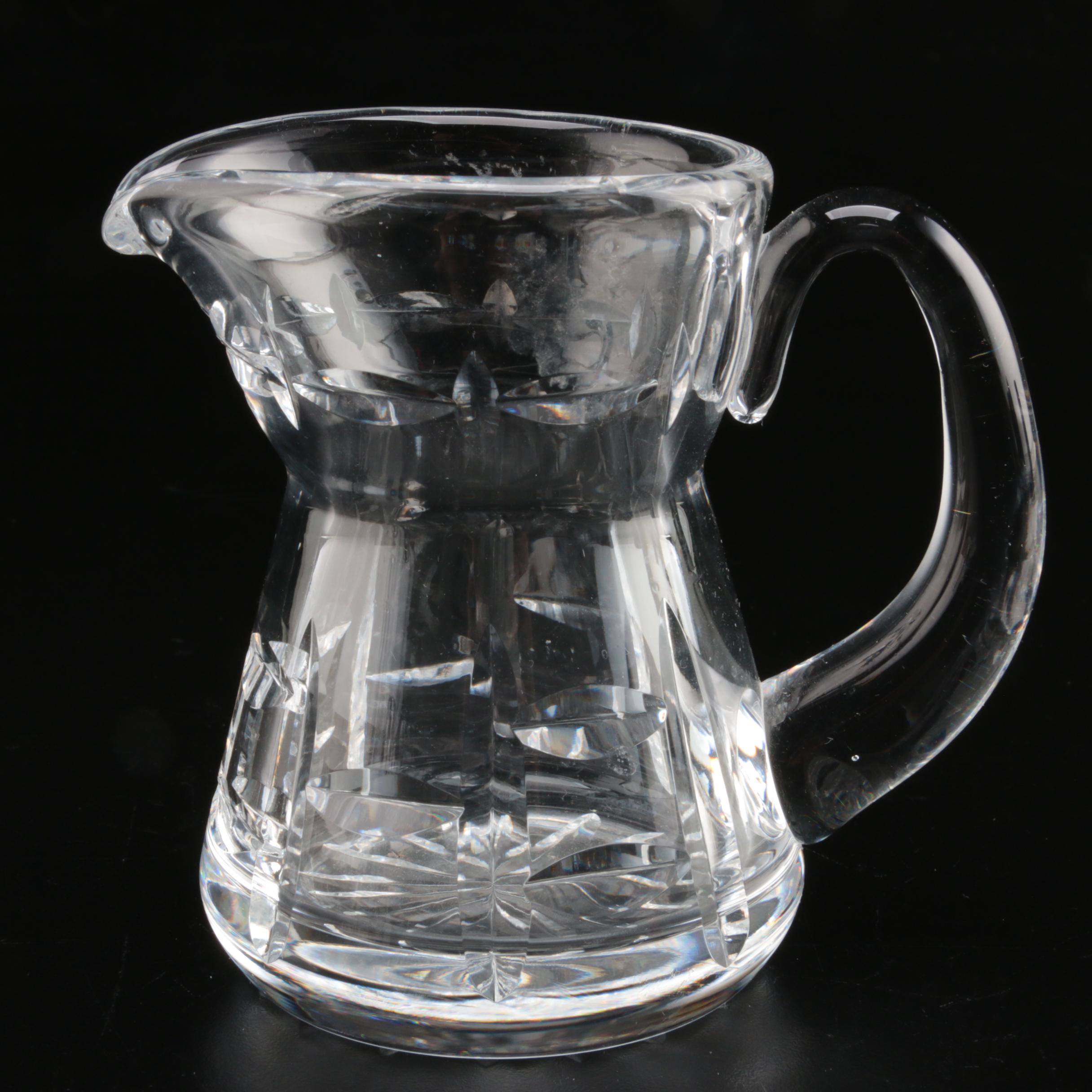 Waterford Crystal Pitcher and Creamers, Late 20th Century