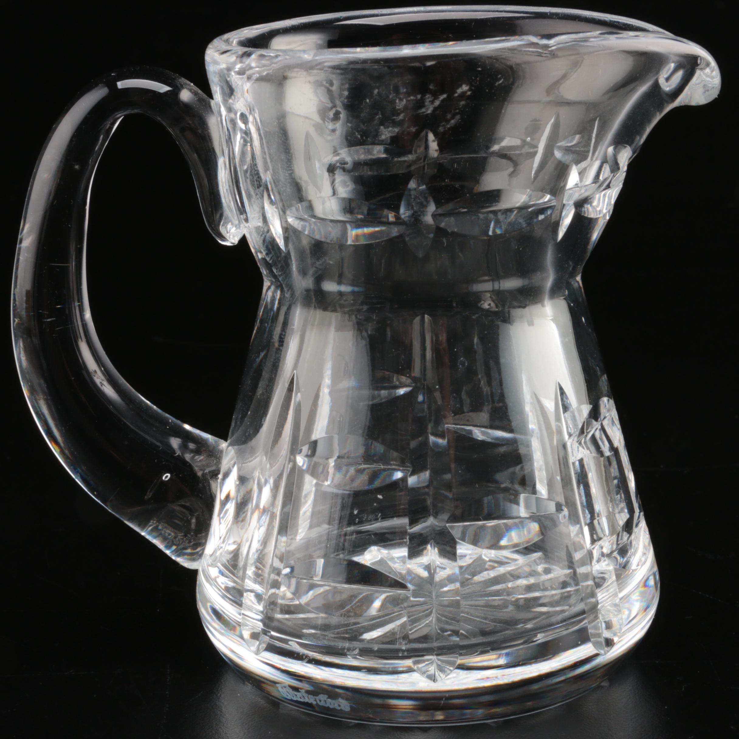Waterford Crystal Pitcher and Creamers, Late 20th Century