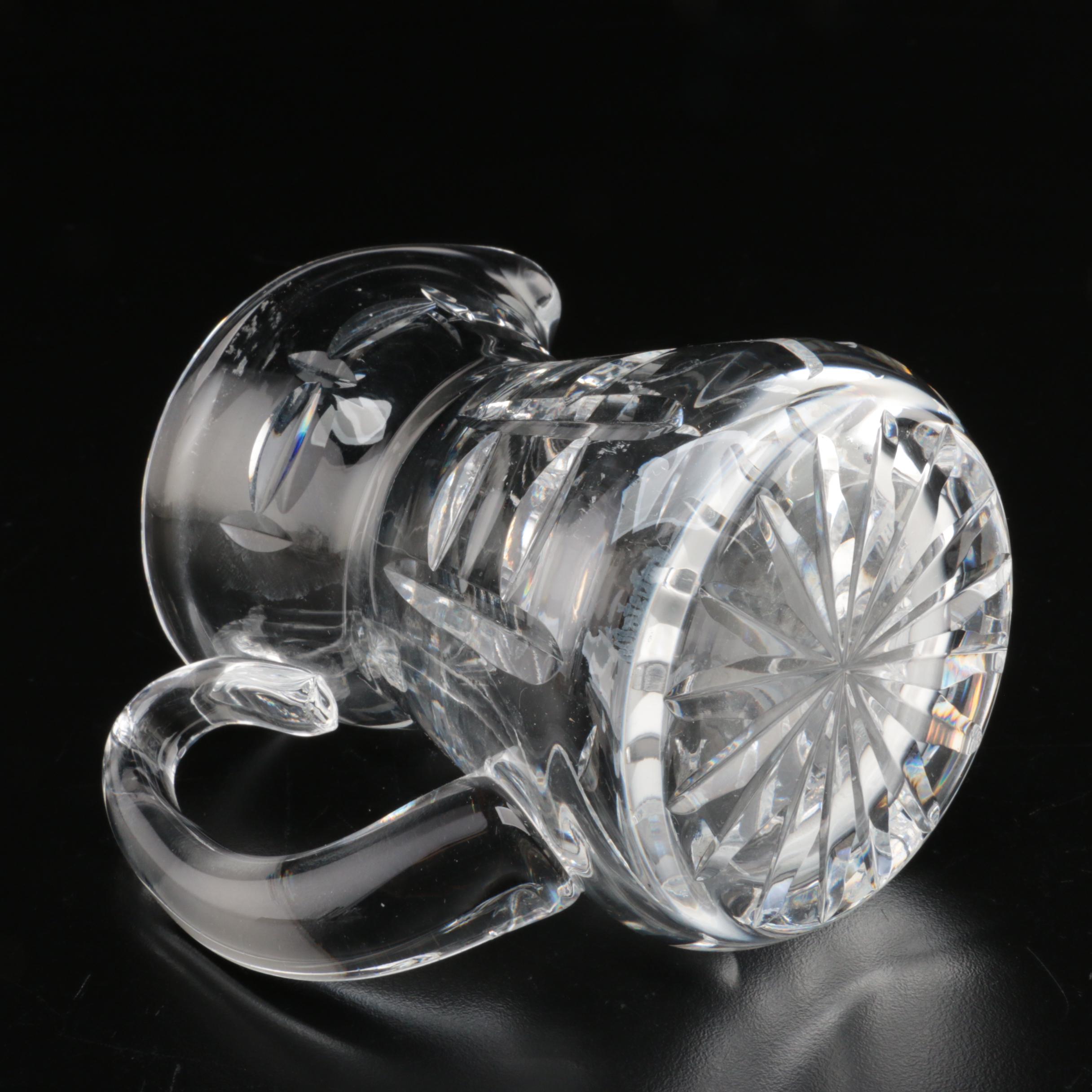 Waterford Crystal Pitcher and Creamers, Late 20th Century