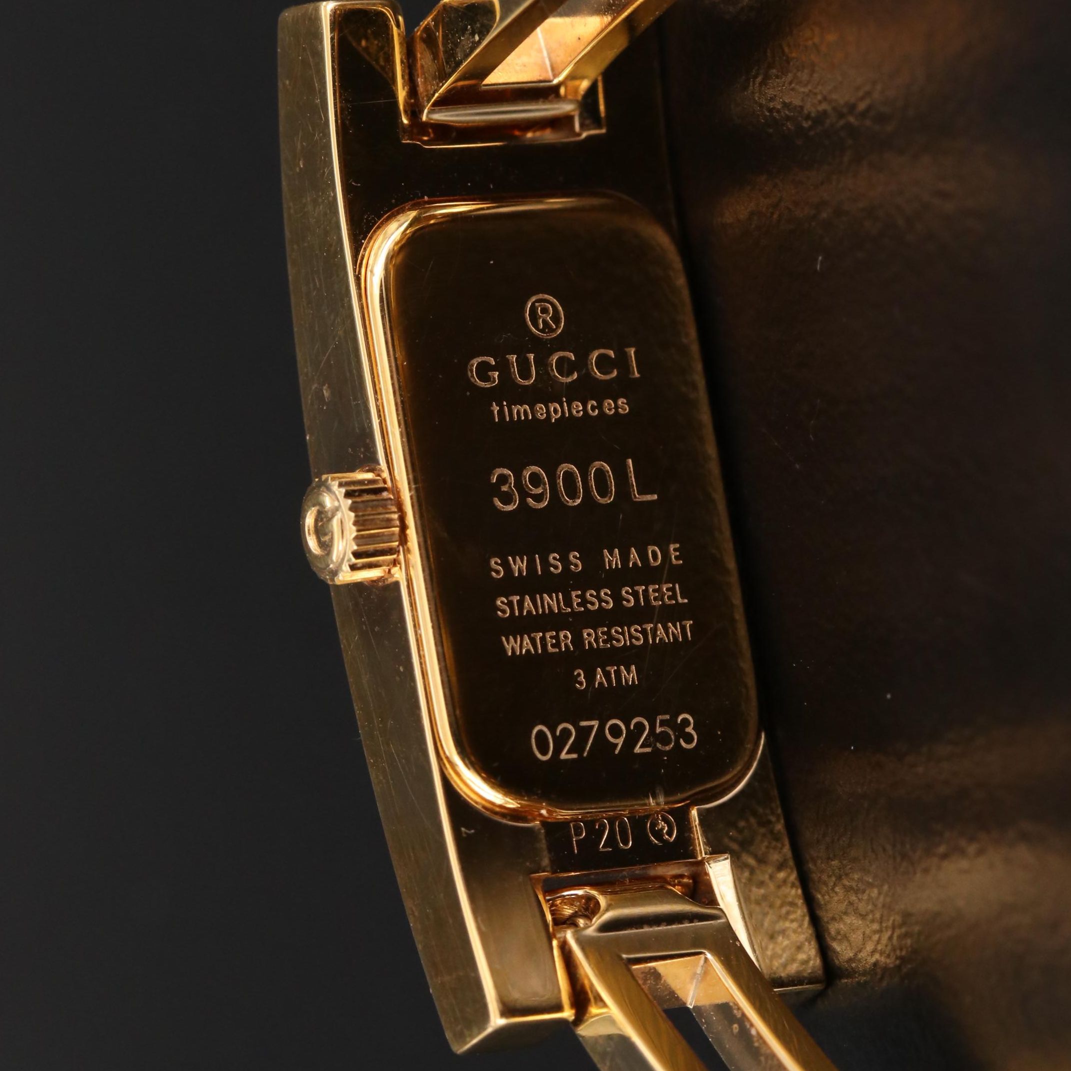 Gucci 3900L Gold Tone Quartz Watch