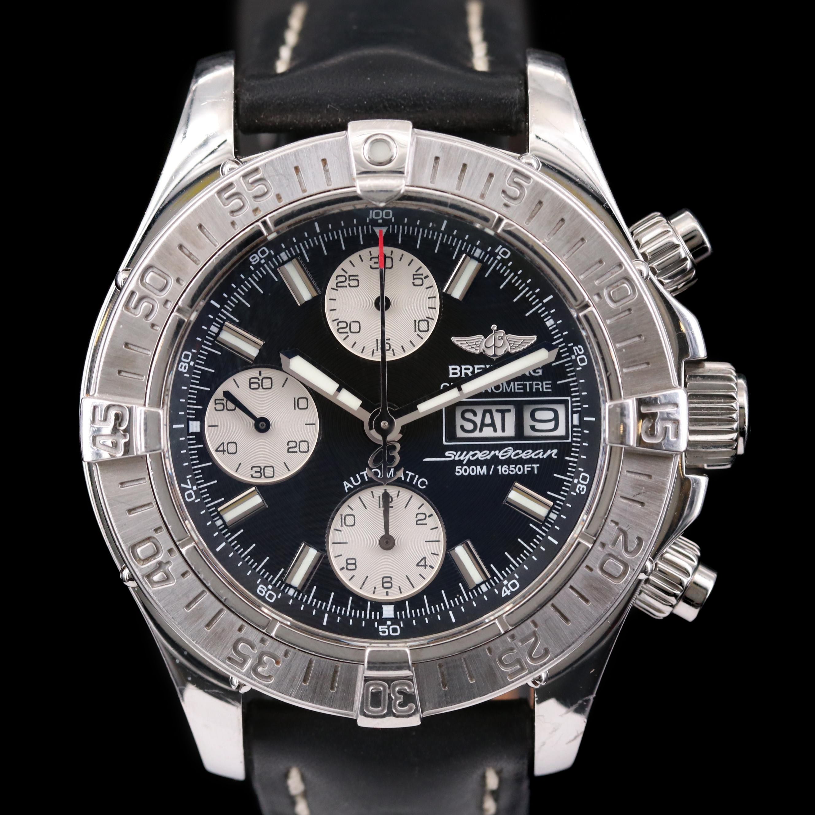 Breitling Chrono Superocean Stainless Steel Automatic Watch