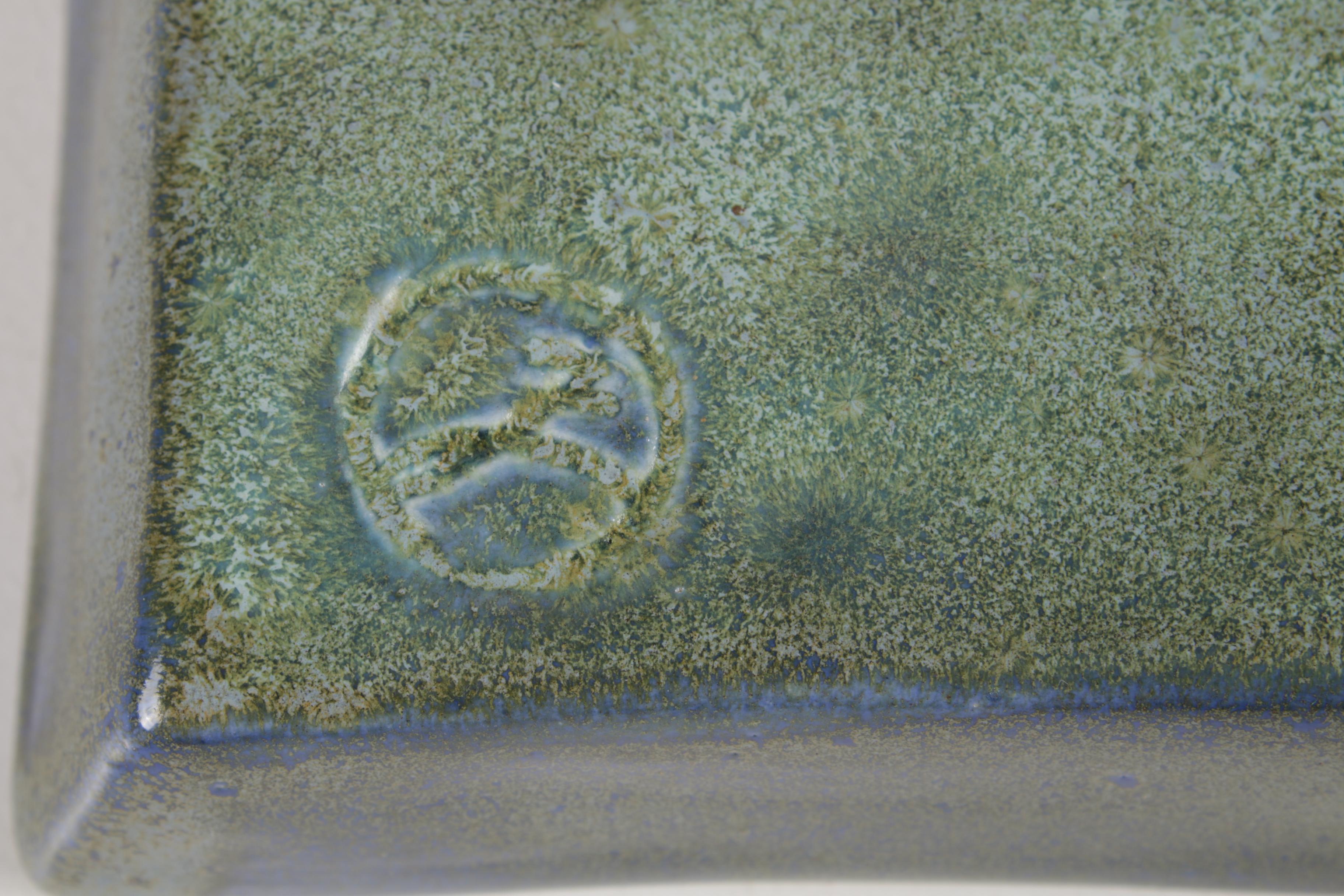 Zimpleman Art Nouveau Style Ceramic Plaque, 1986