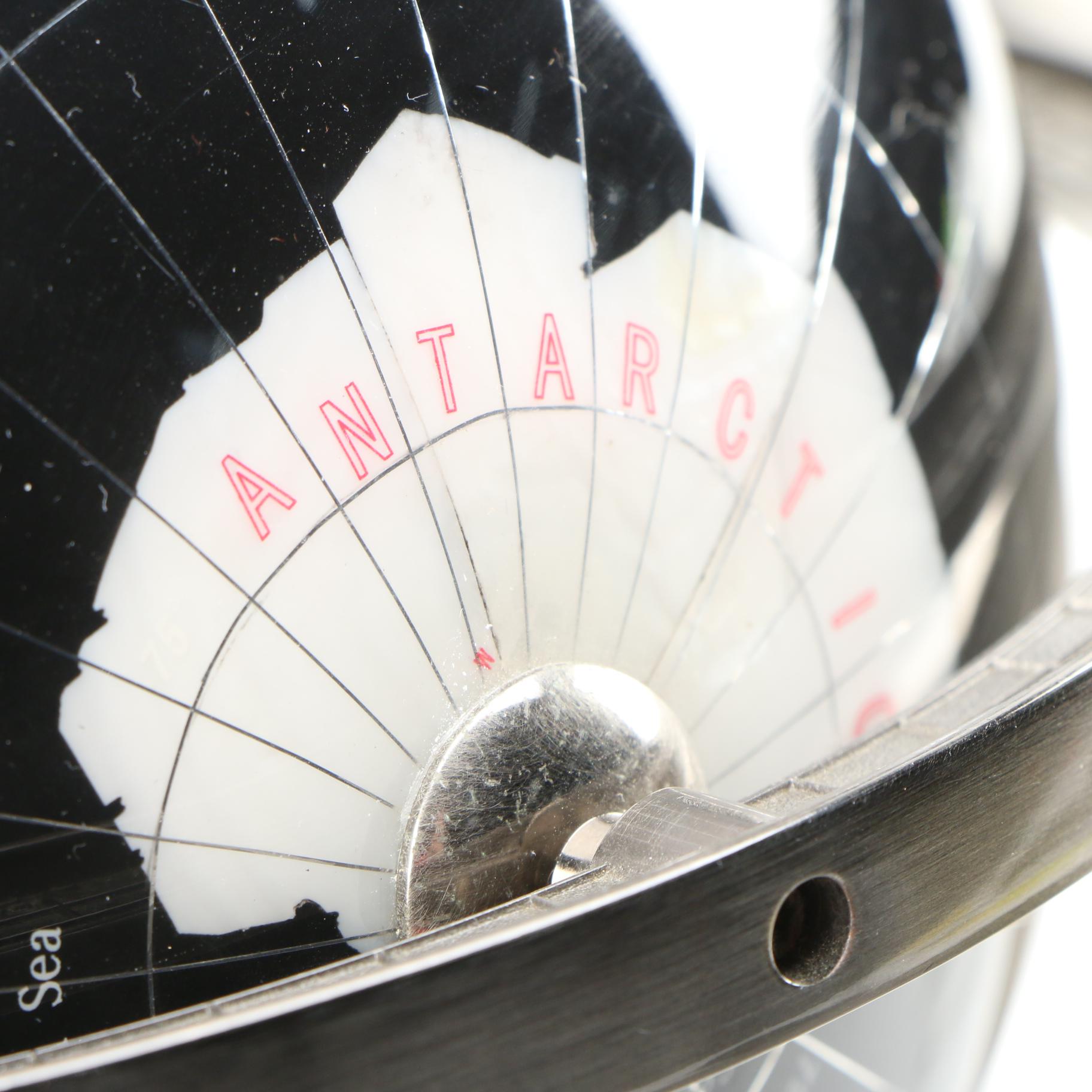 Semi-Precious Gemstone Inlay Desktop Globe