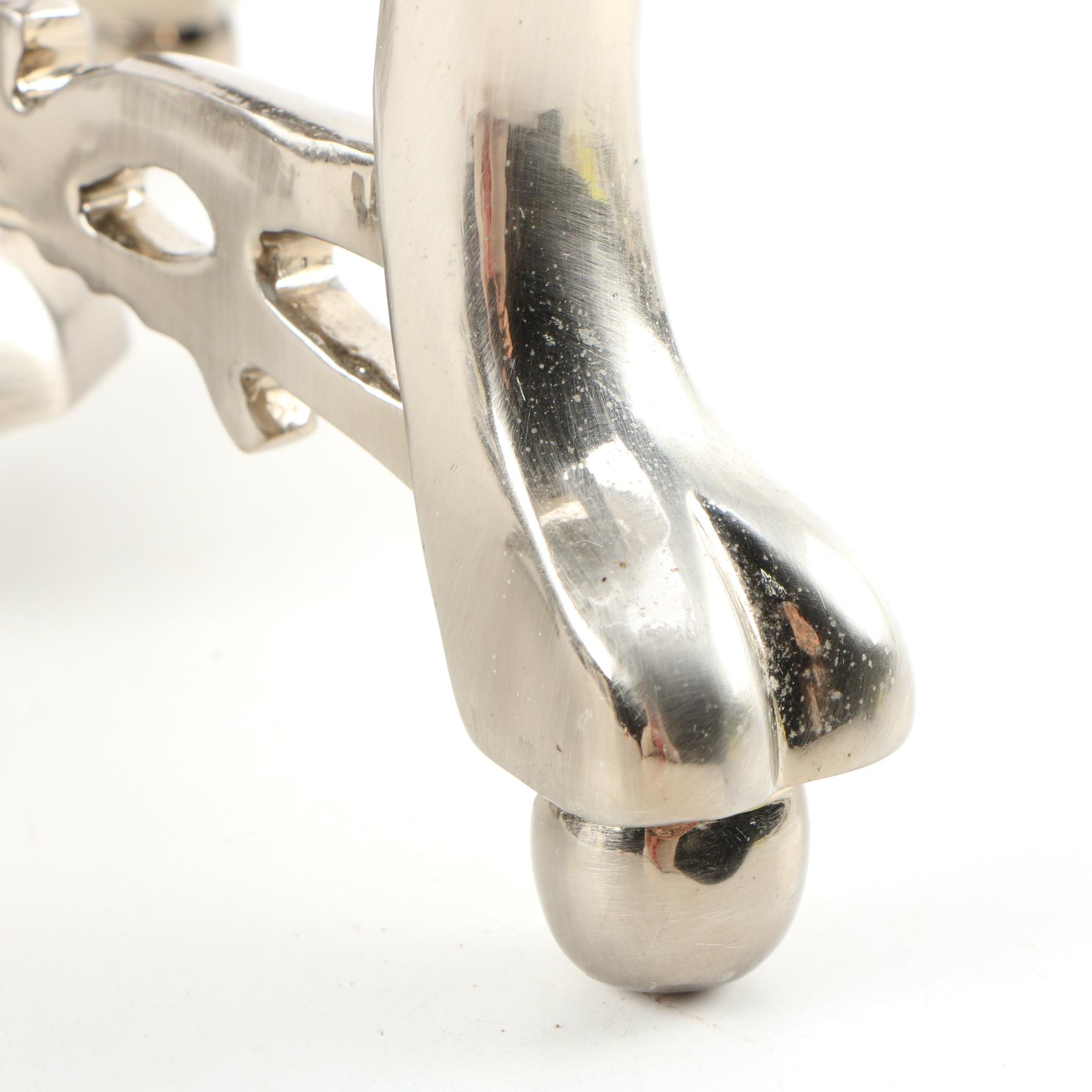 Semi-Precious Gemstone Inlay Desktop Globe