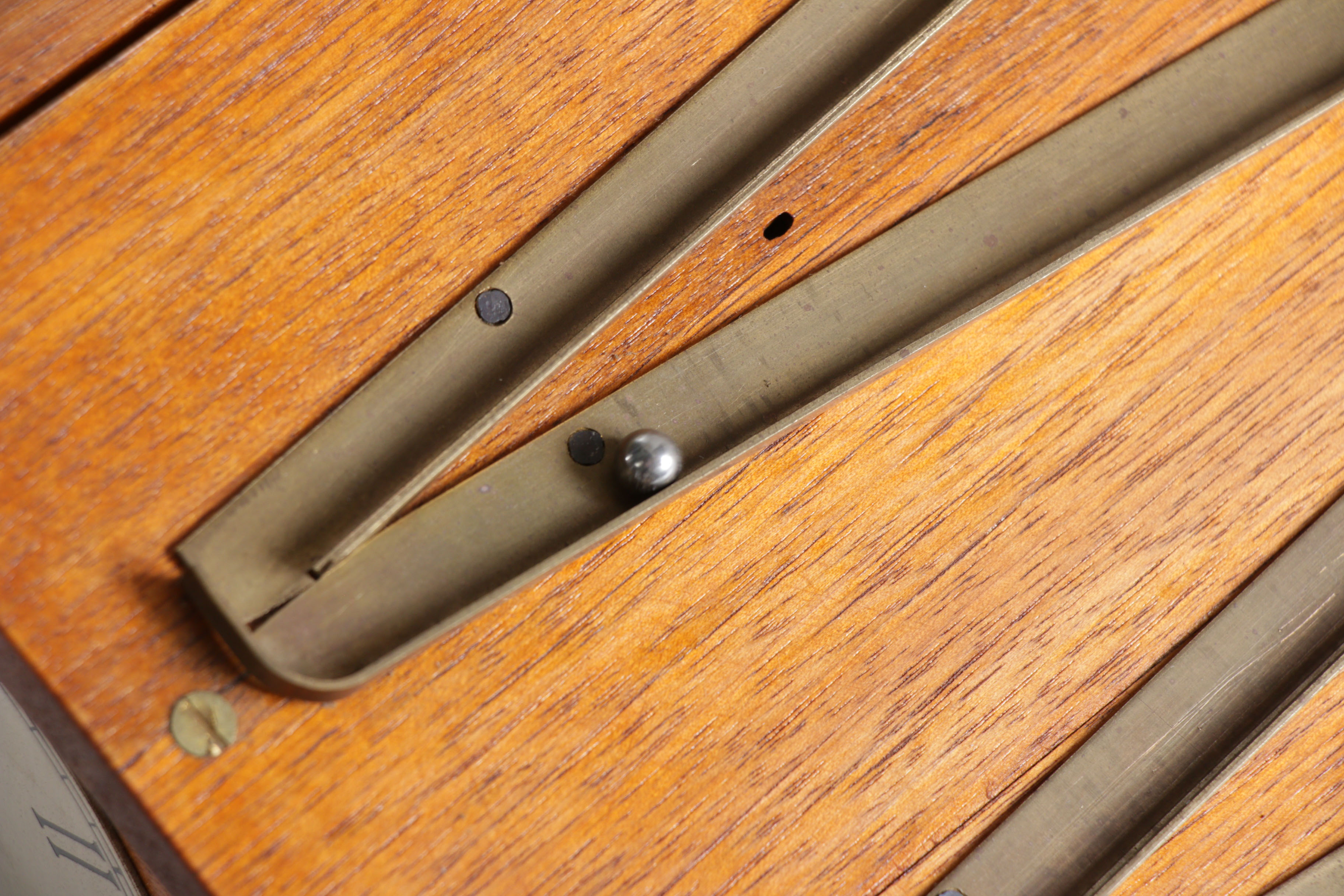Wooden Rolling Ball Machine Clock, 20th Century