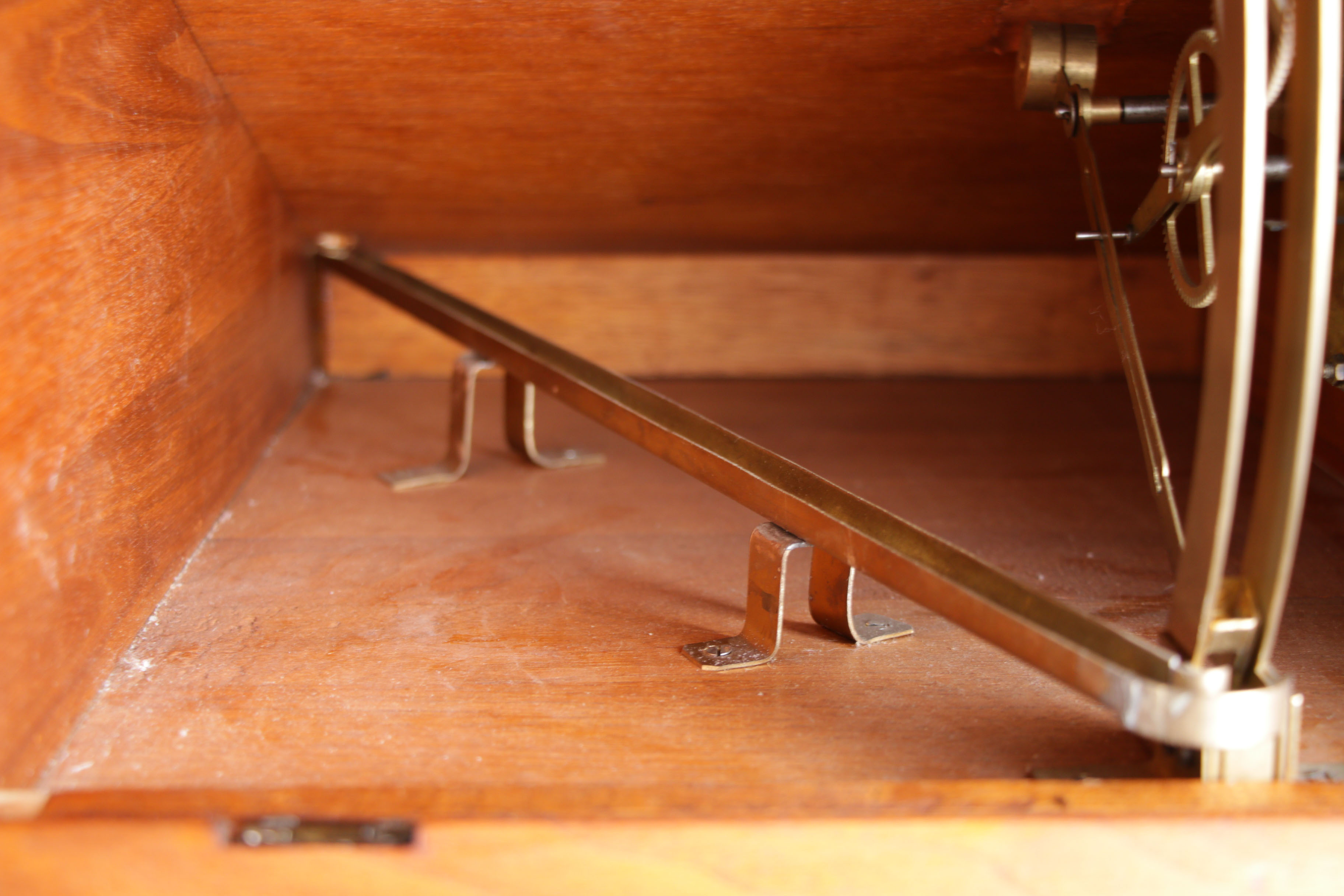 Wooden Rolling Ball Machine Clock, 20th Century