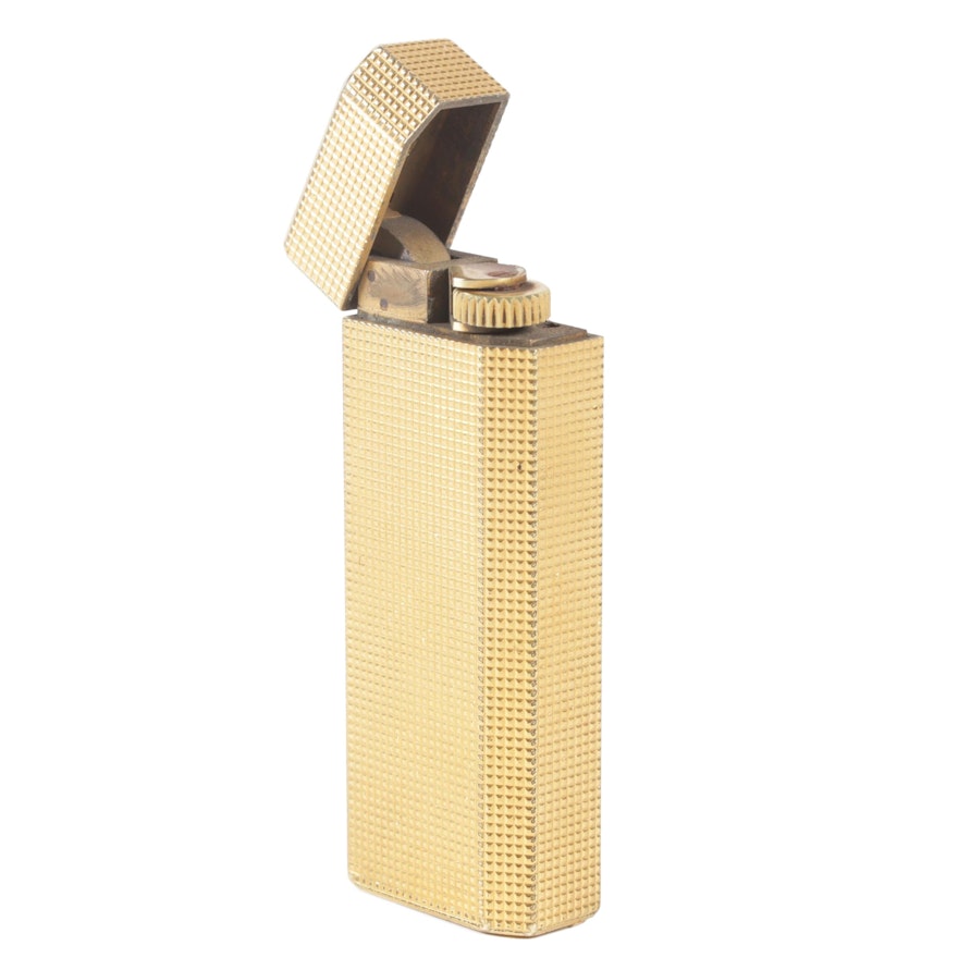 Cartier Mid Century Modern Gold Plated Lighter