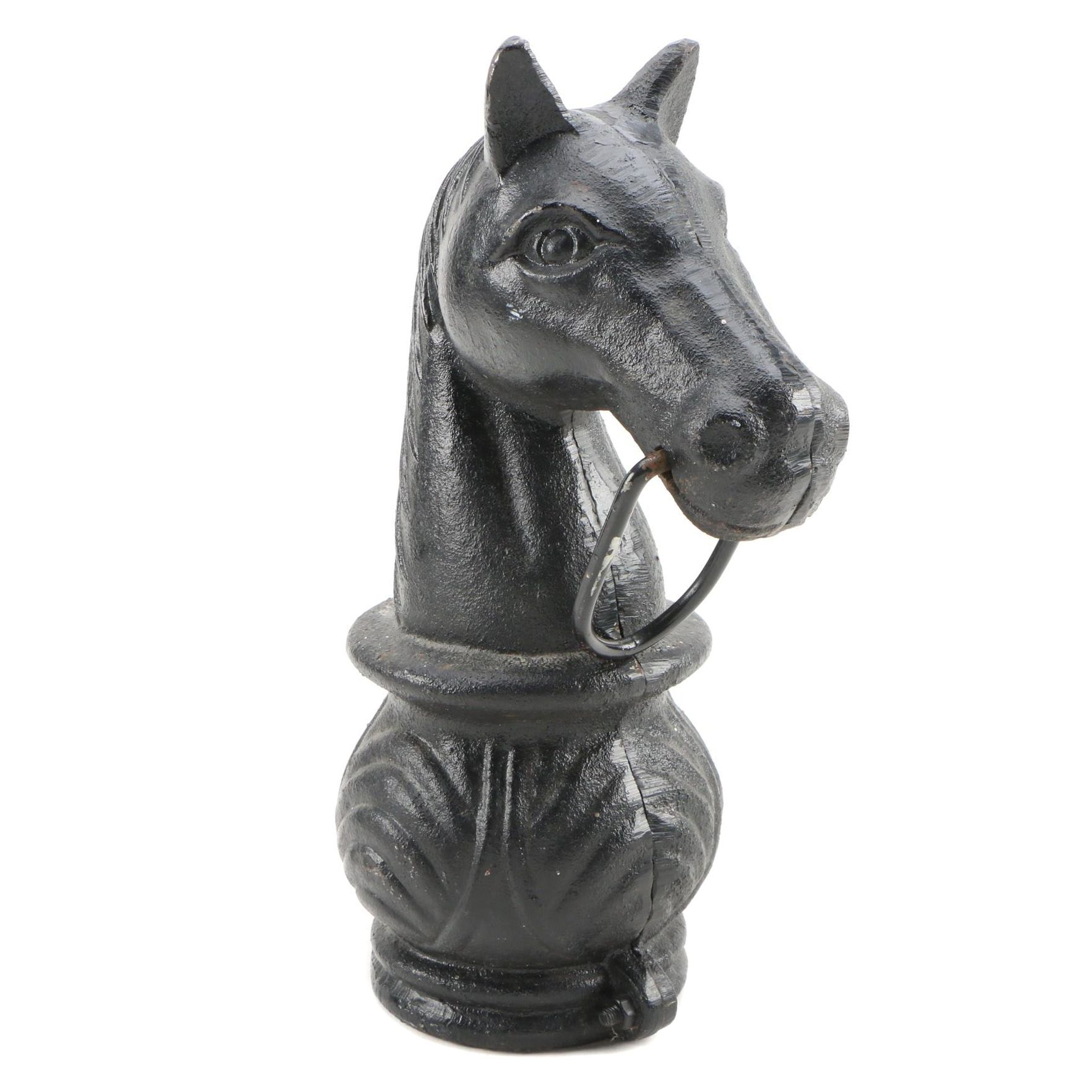 Cast Iron Horse Head Hitching Post Finial