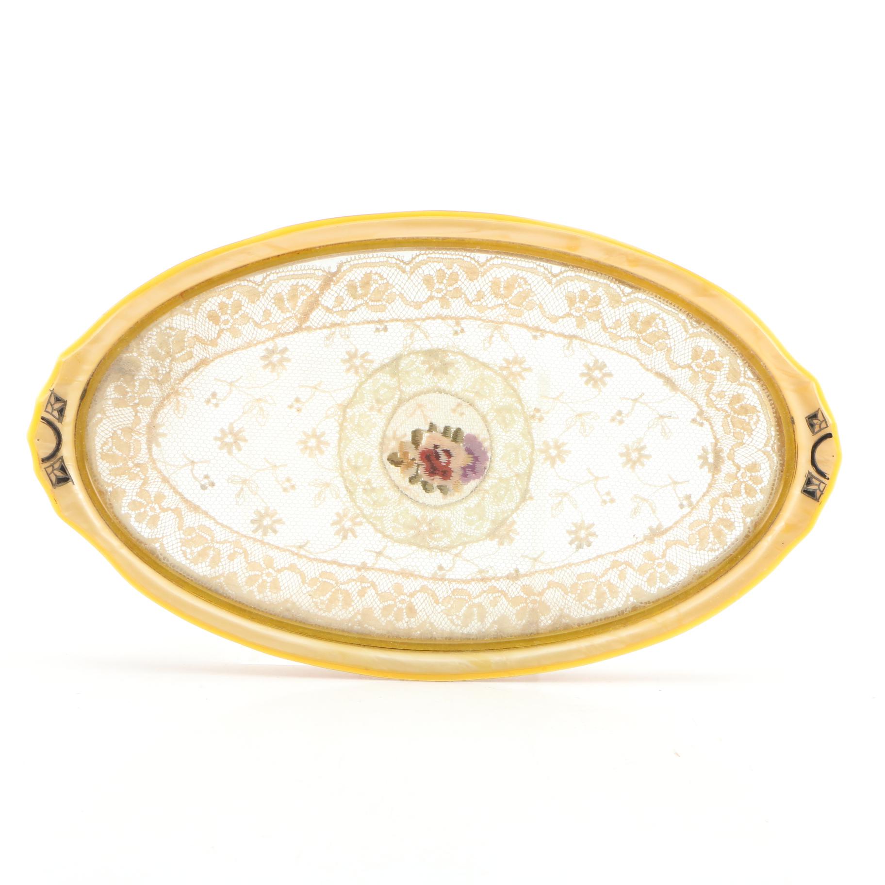 Art Deco “Acwalite” Enamelled Celluloid Vanity Dresser Set, Early 20th Century