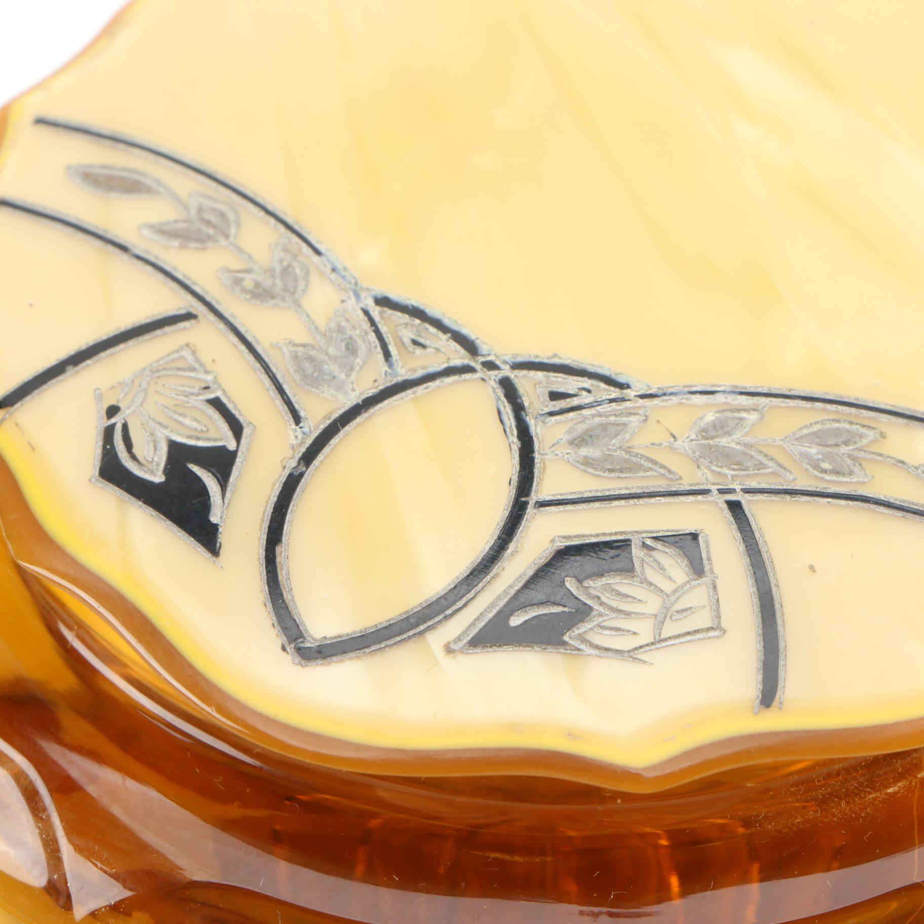 Art Deco “Acwalite” Enamelled Celluloid Vanity Dresser Set, Early 20th Century