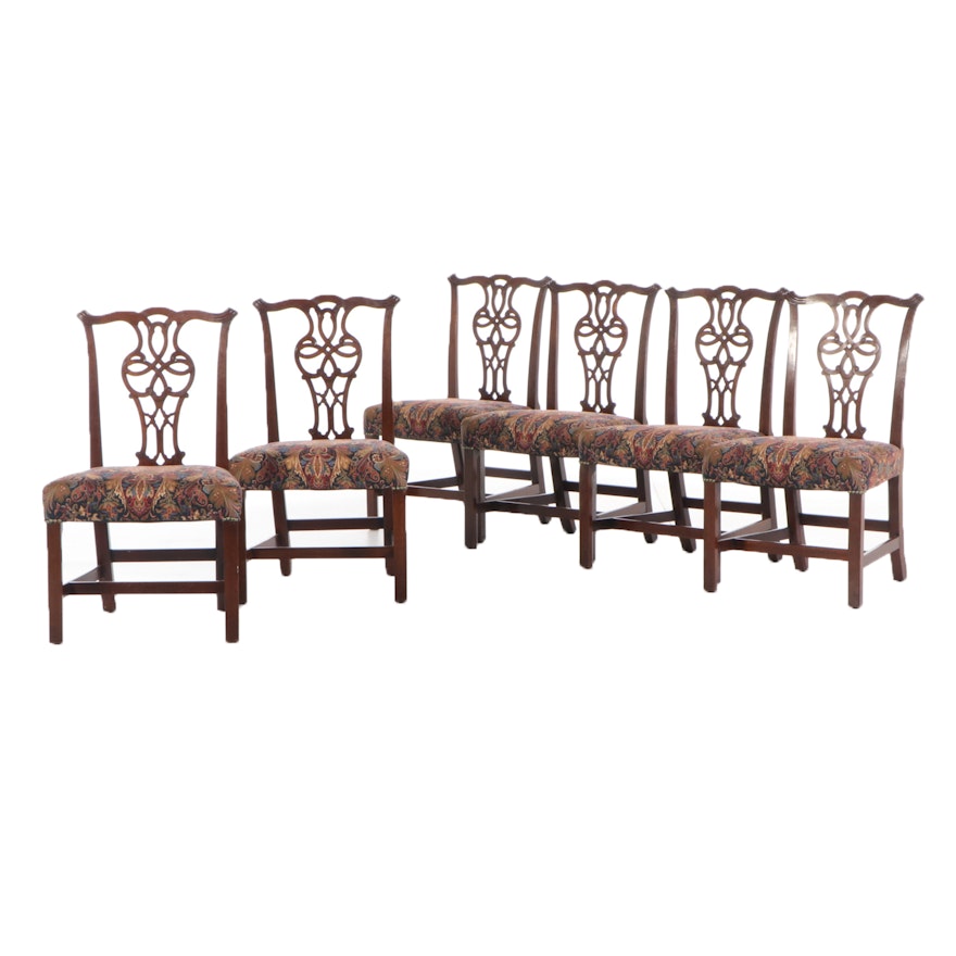 Six George III Mahogany Dining Side Chairs, Late 18th/Early 19th Century