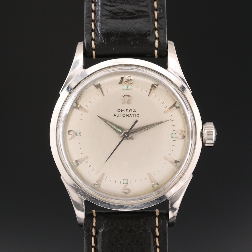 Omega Stainless Steel Automatic Wristwatch