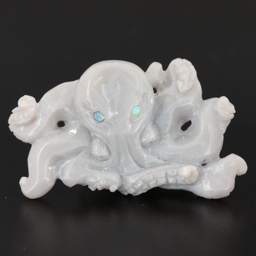 Opal and Common Opal Octopus Figure