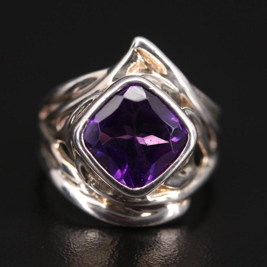 Sterling Silver Amethyst Ring