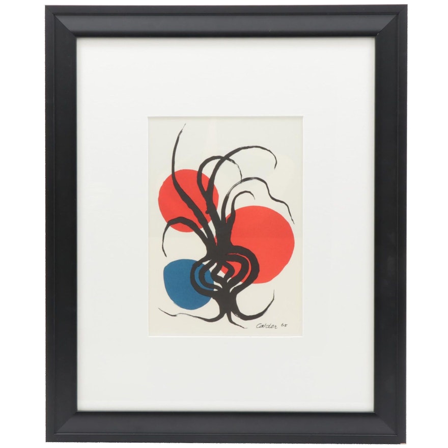 Color Lithograph After Alexander Calder for Galerie Adrien Maeght, 1987