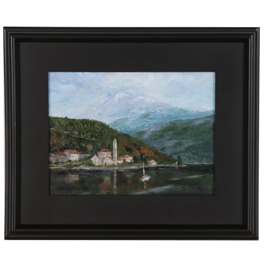 James Baldoumas Oil Painting "Mountain Lake"