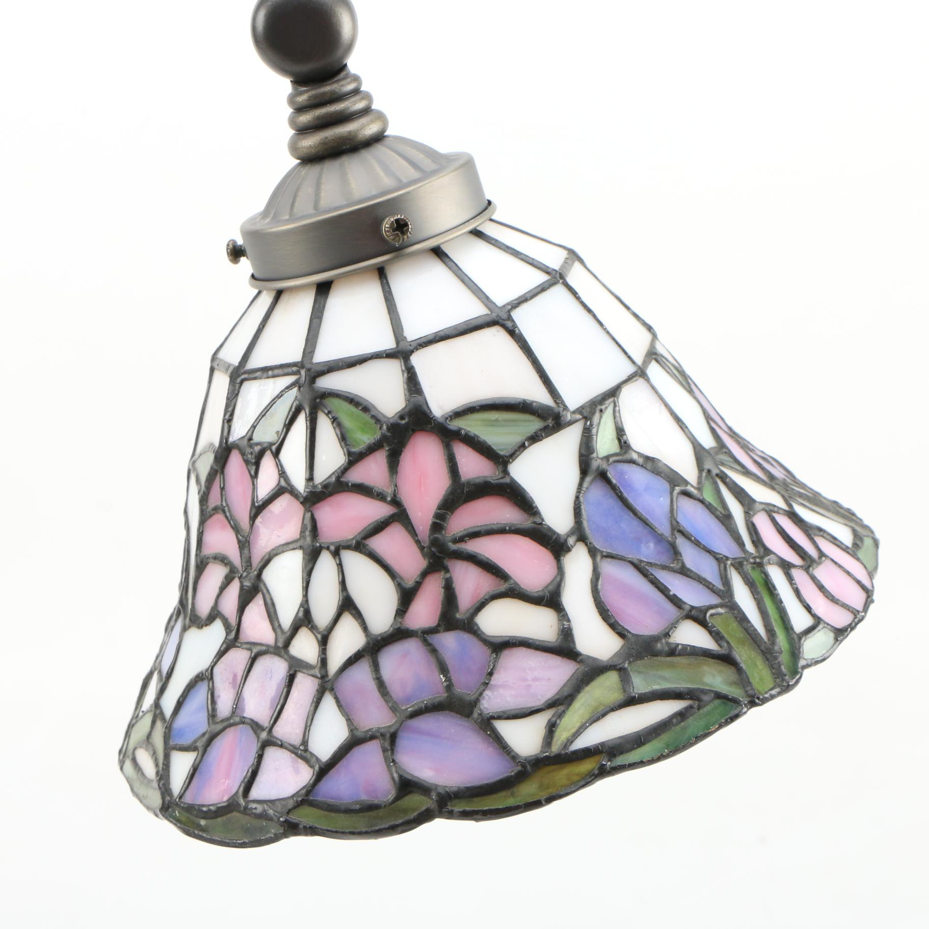 Dale Tiffany Floral Art Glass Accent Lamp