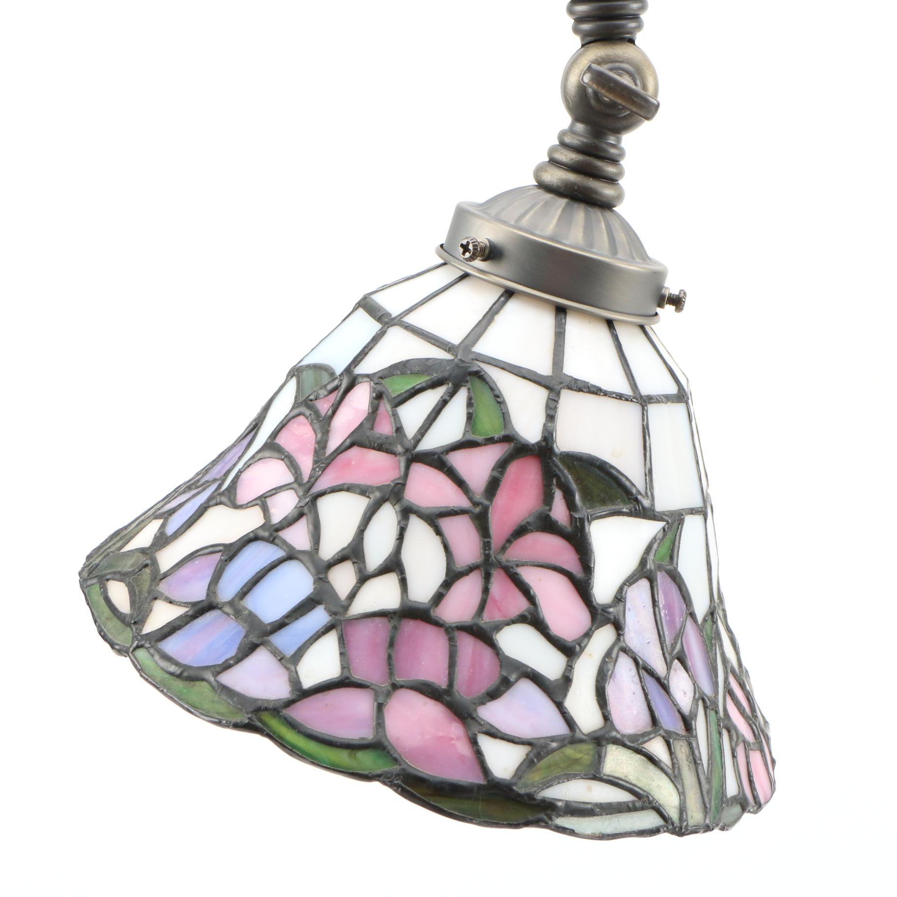 Dale Tiffany Floral Art Glass Accent Lamp