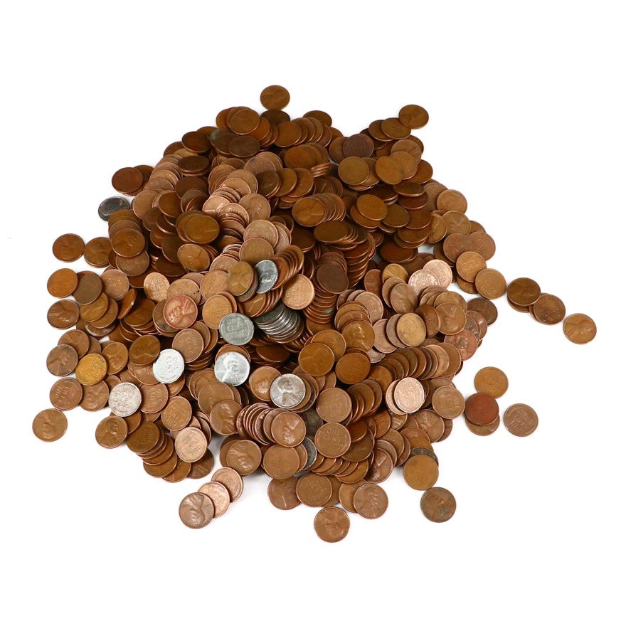 1000 Lincoln Wheat Cents, 1940 to 1958