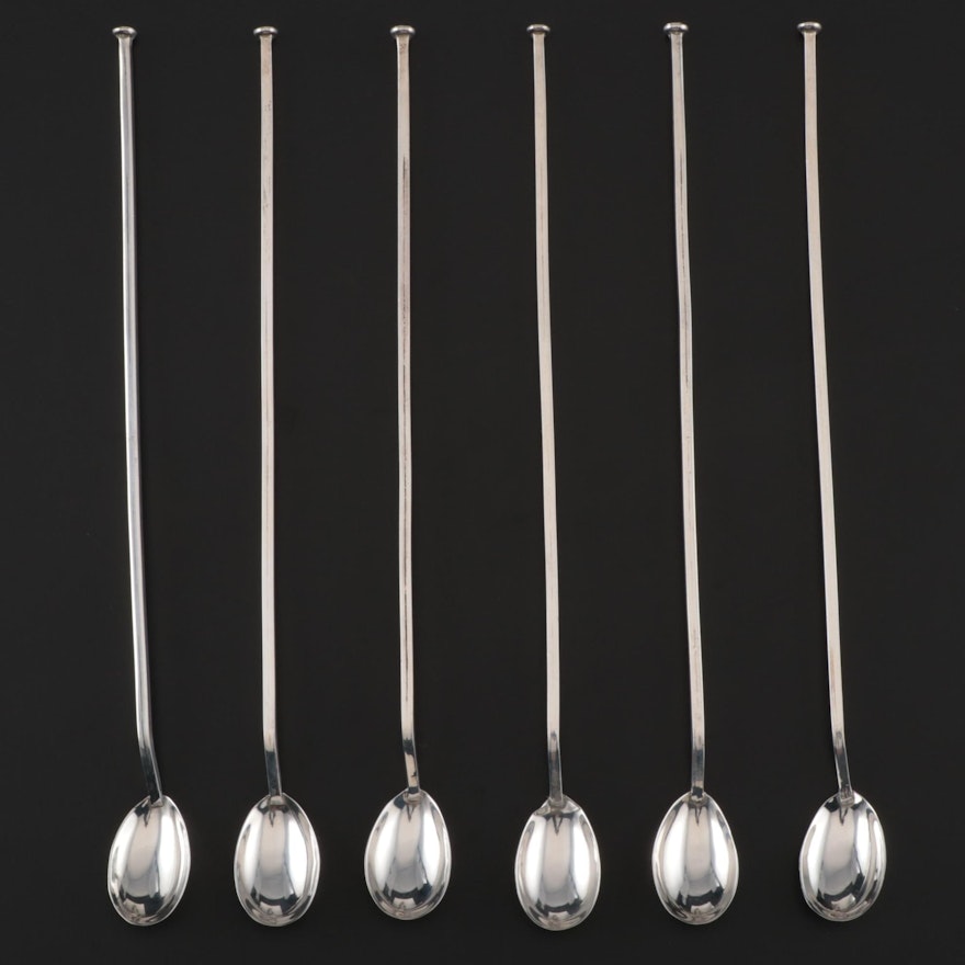 Plat-Mex S.A. Sterling Silver Stirrer Spoons, Mid-Century