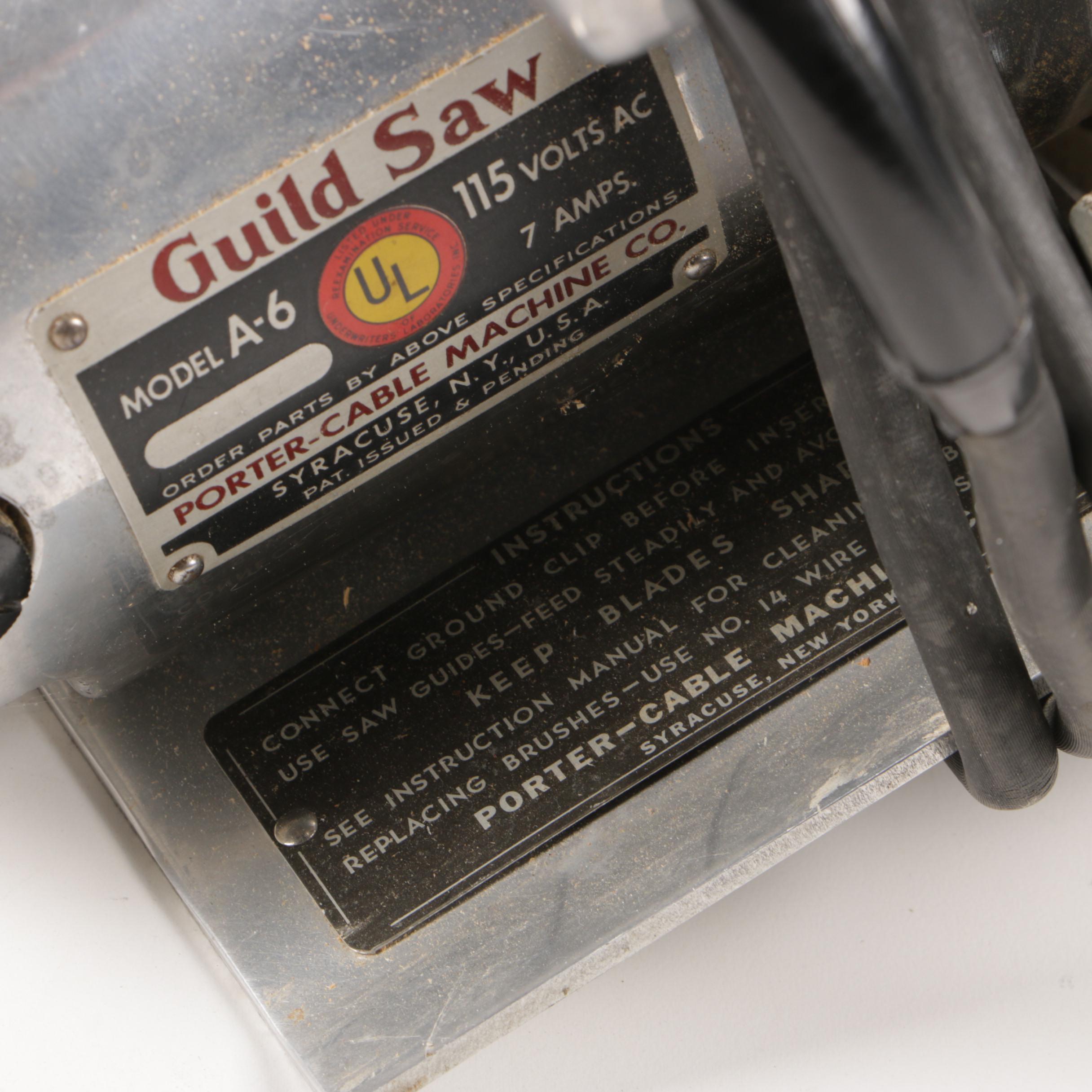 Skilsaw 7.25" and Porter-Cable "Guild-6" Circular Saws