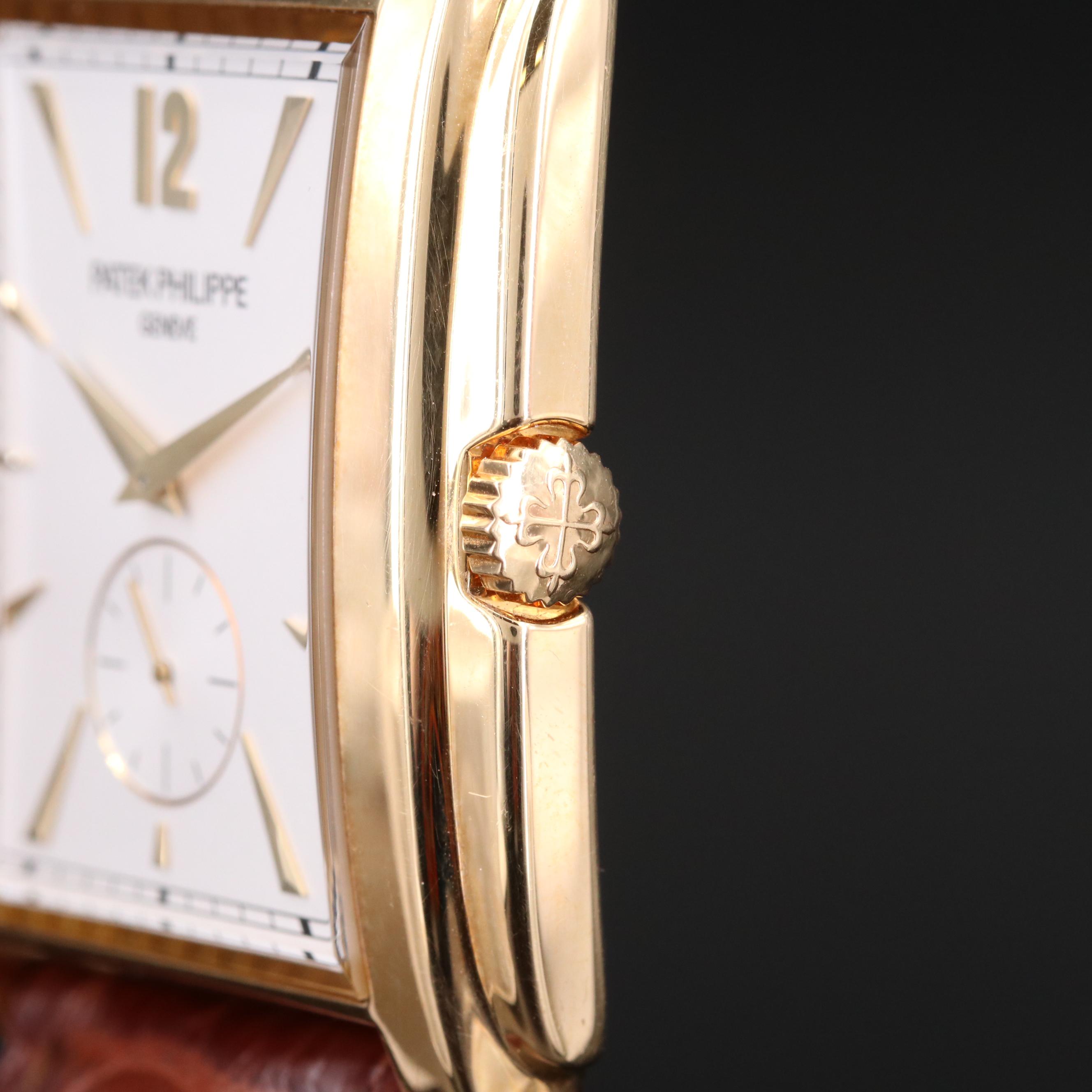 Patek Philippe Gondolo 5124J 18K Gold Stem Wind Watch