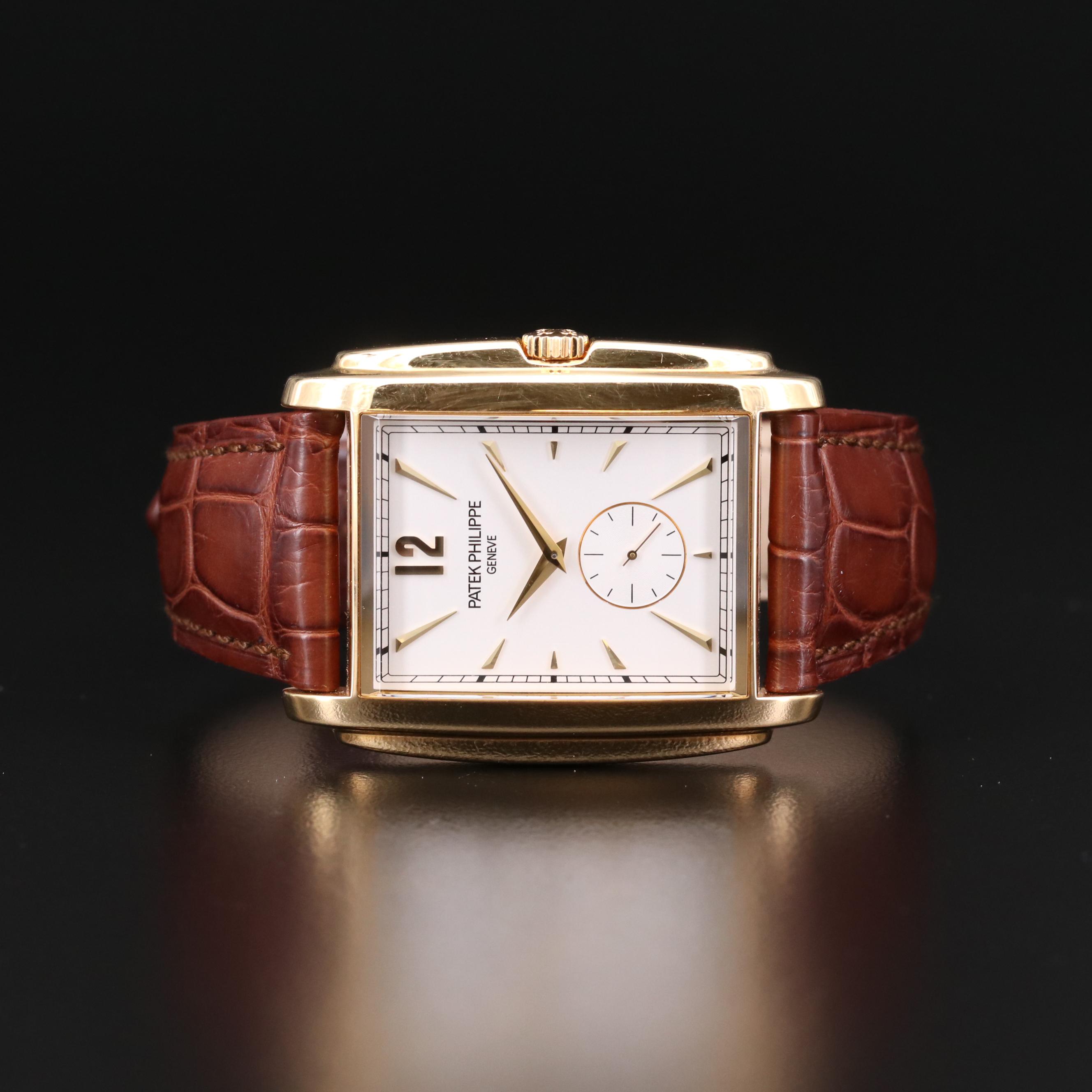 Patek Philippe Gondolo 5124J 18K Gold Stem Wind Watch