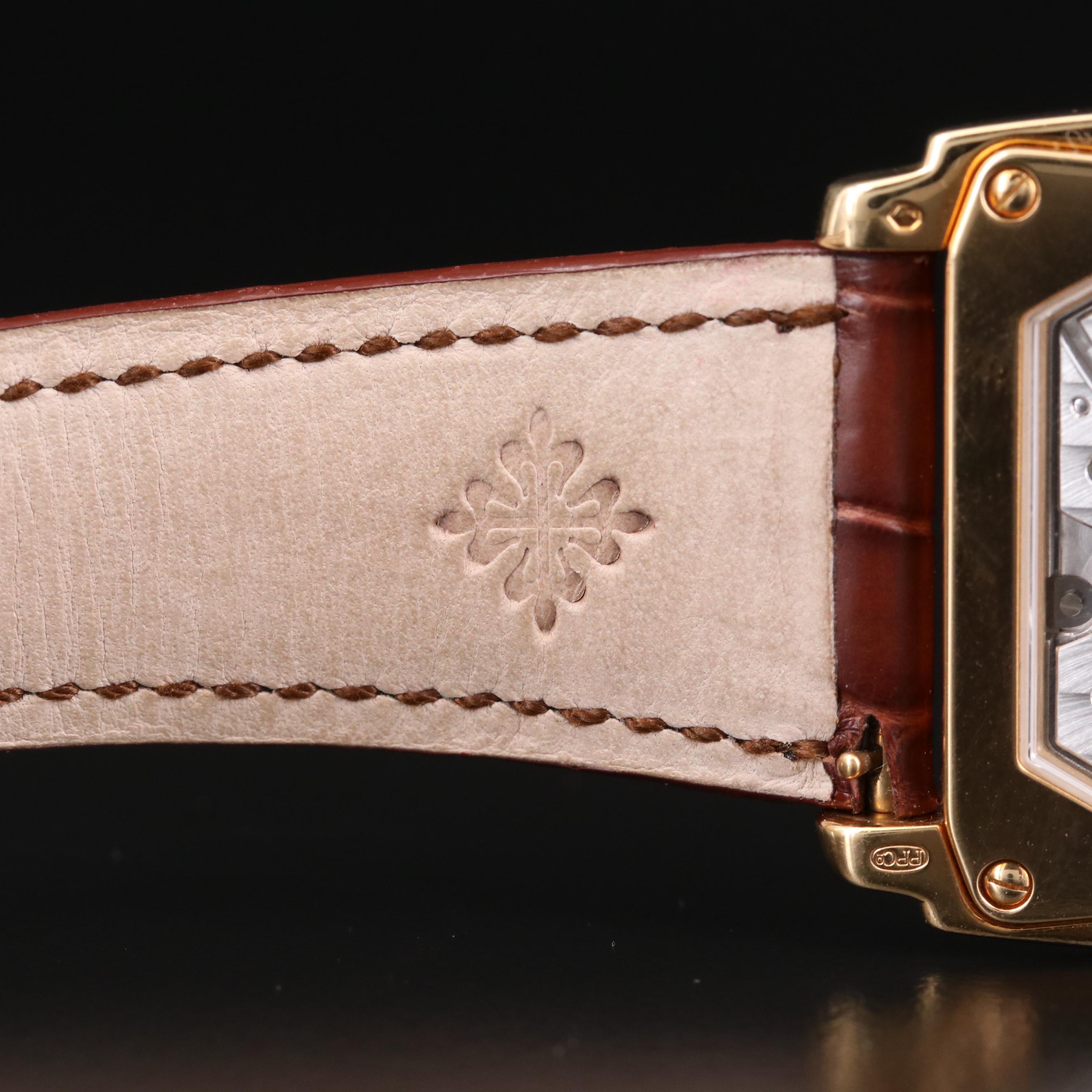 Patek Philippe Gondolo 5124J 18K Gold Stem Wind Watch