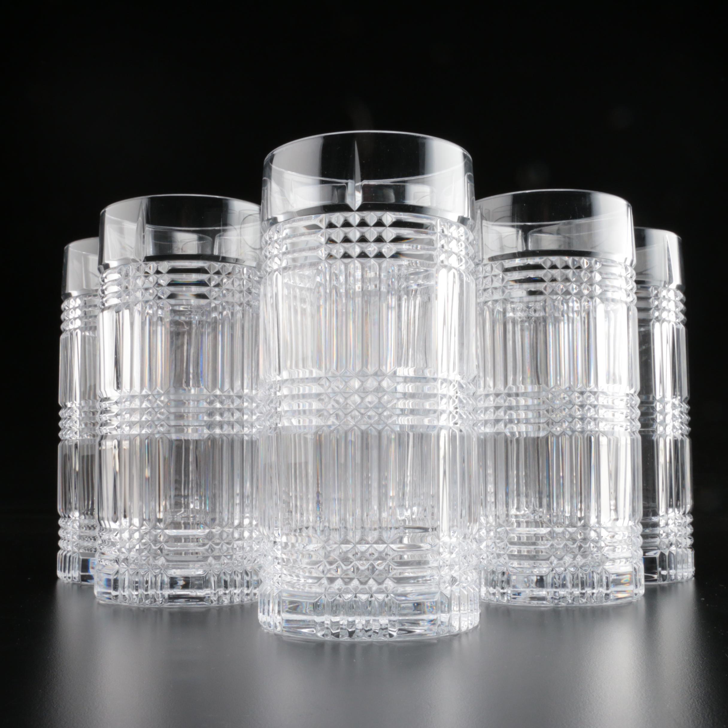 Ralph Lauren "Glen Plaid" Crystal Highball Glasses