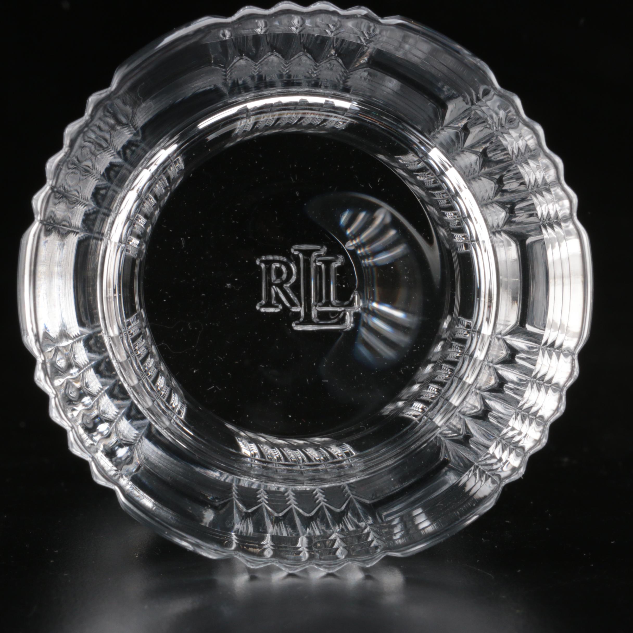 Ralph Lauren "Glen Plaid" Crystal Highball Glasses