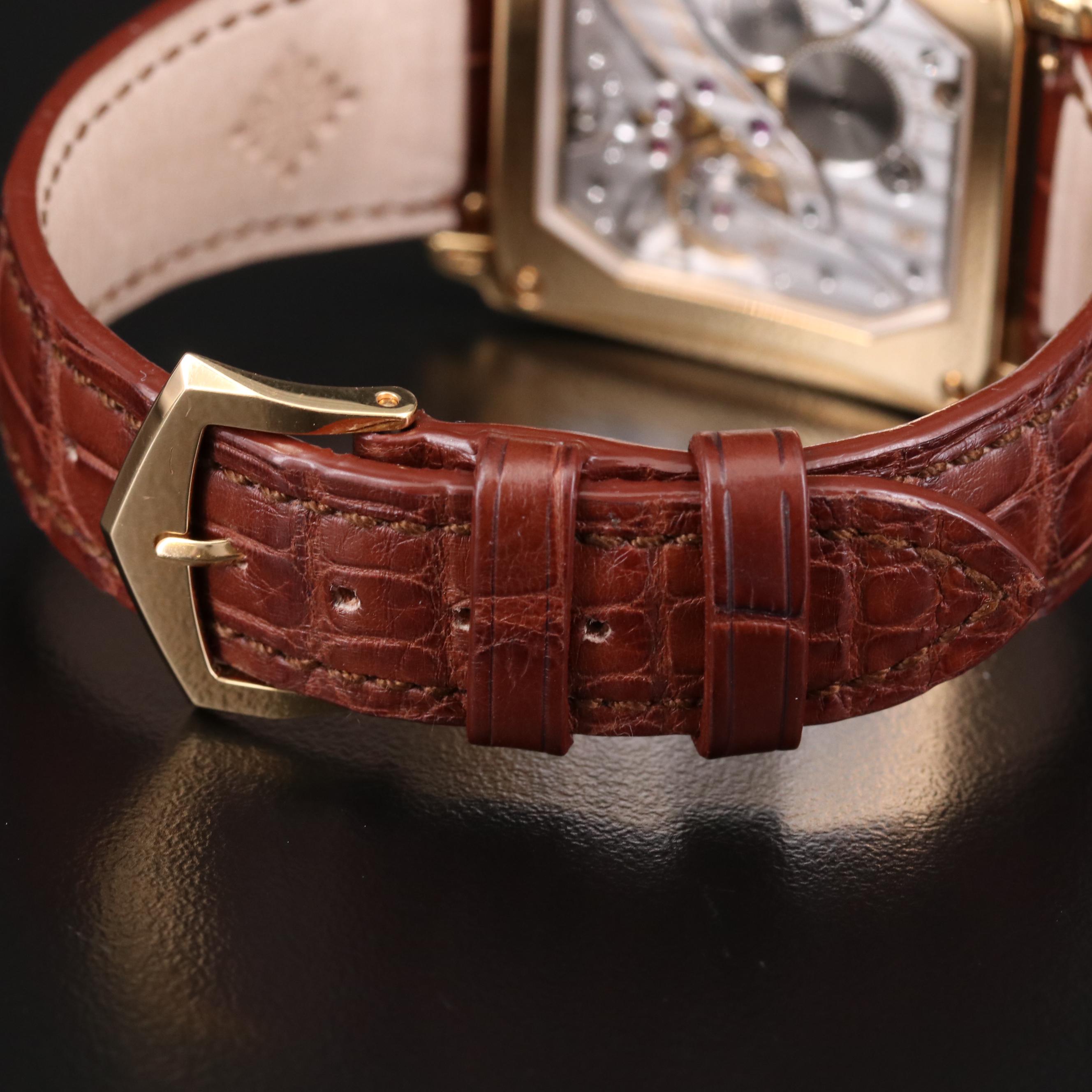 Patek Philippe Gondolo 5124J 18K Gold Stem Wind Watch