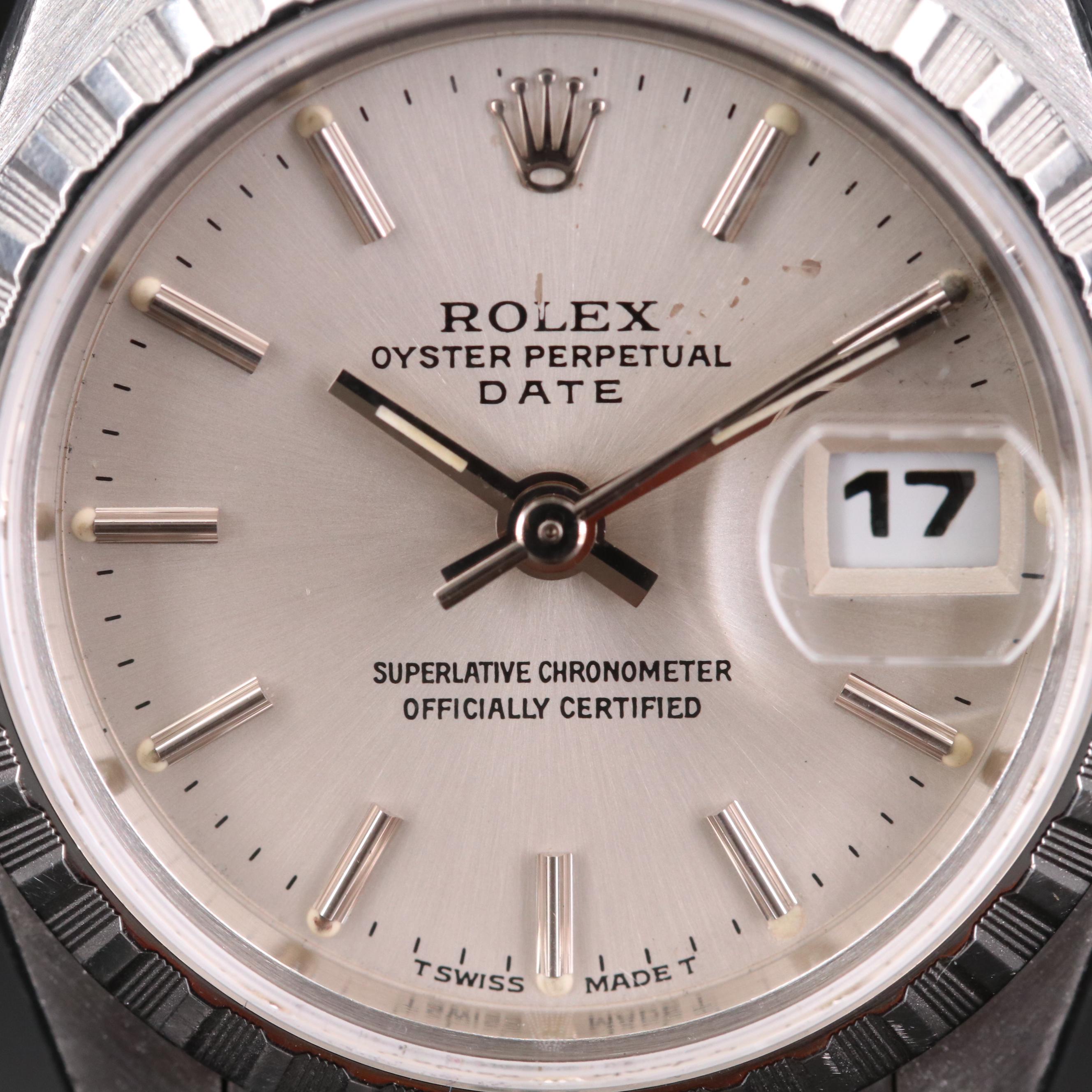 Rolex Date Stainless Steel Automatic Watch, 1997