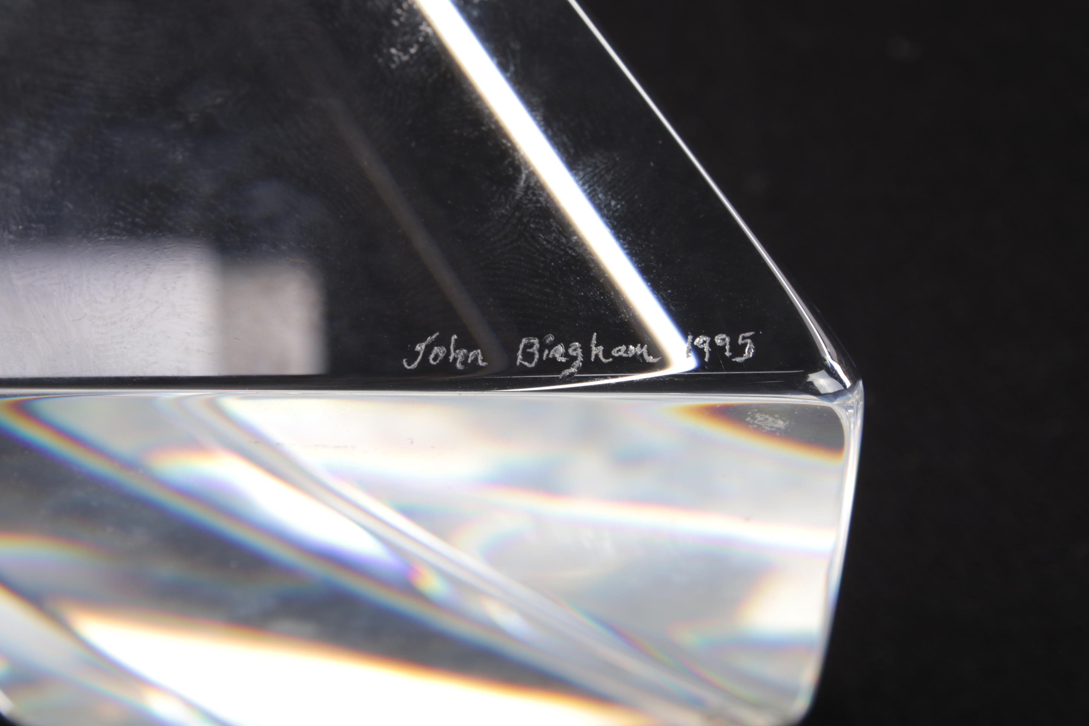 John Bingham Art Glass Sculpture, 1995