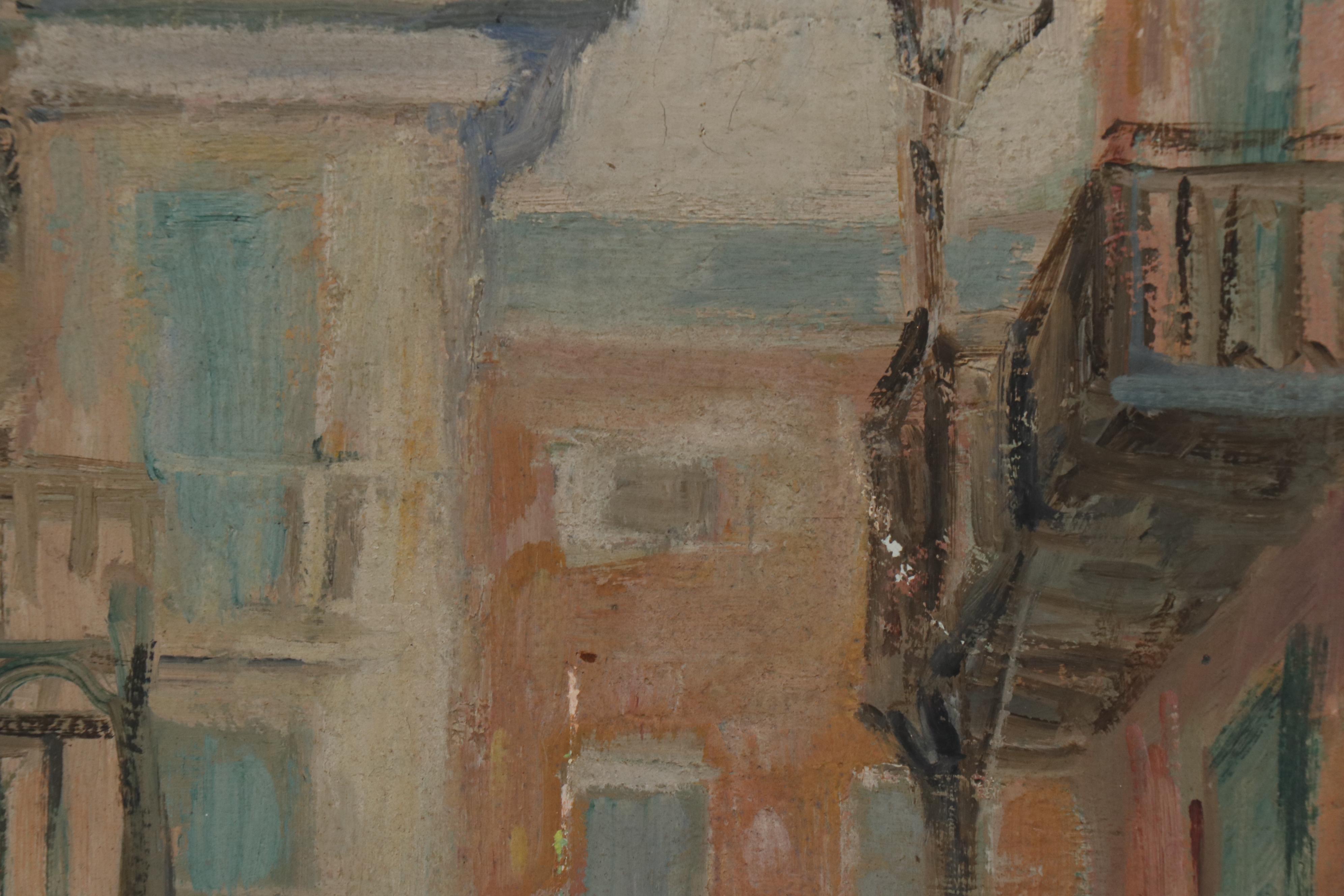 Alberta Kinsey Oil Painting of City Street