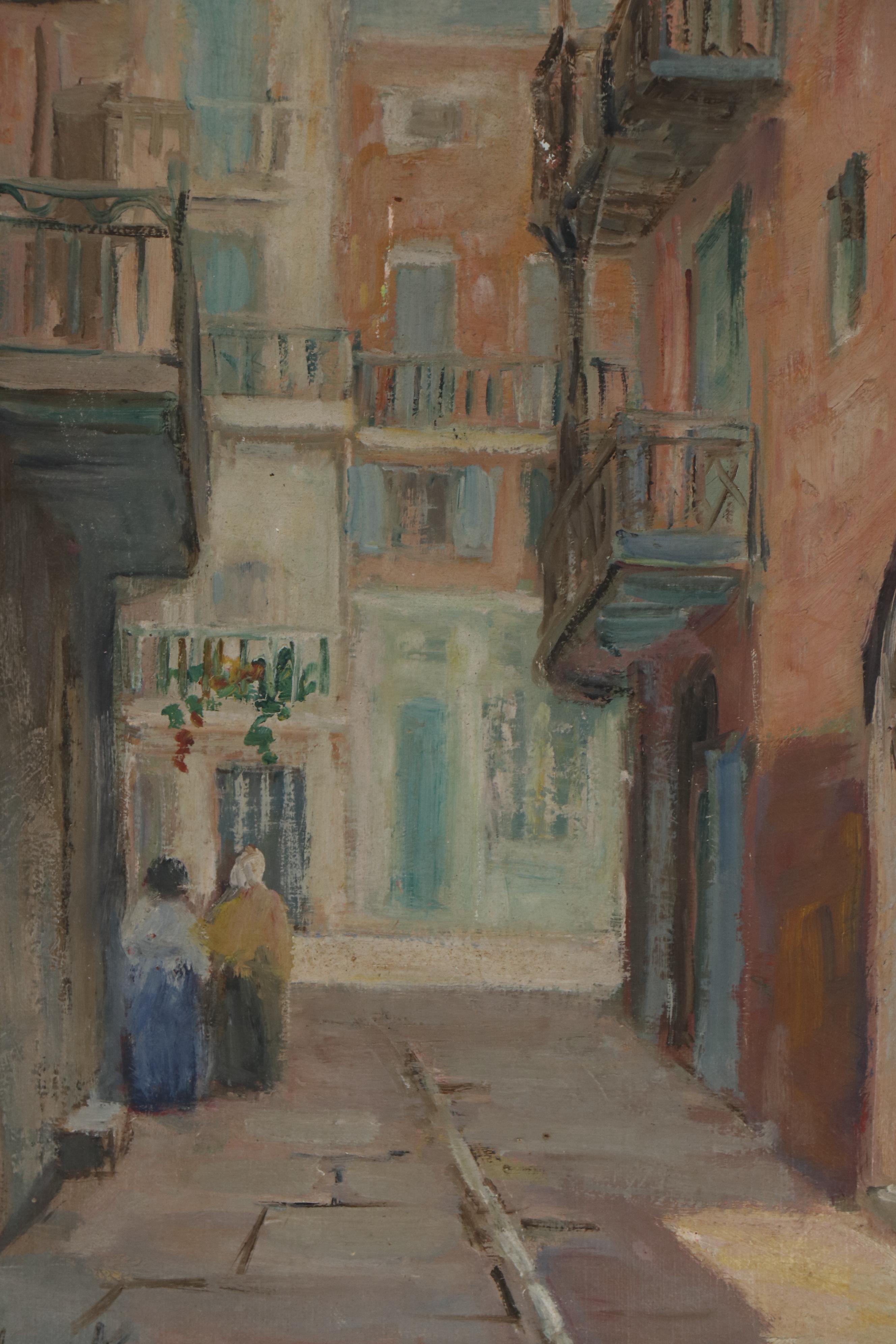 Alberta Kinsey Oil Painting of City Street