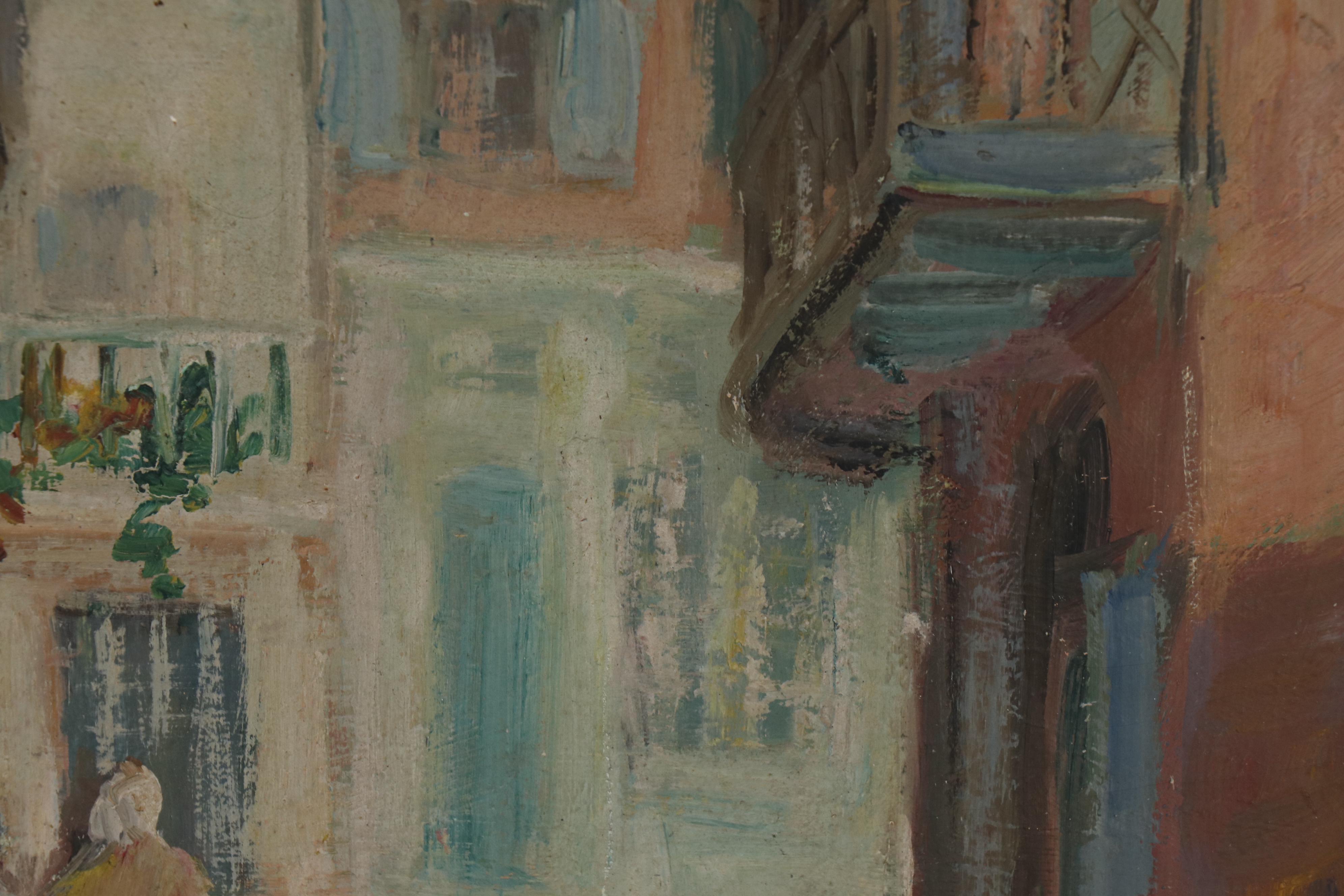 Alberta Kinsey Oil Painting of City Street